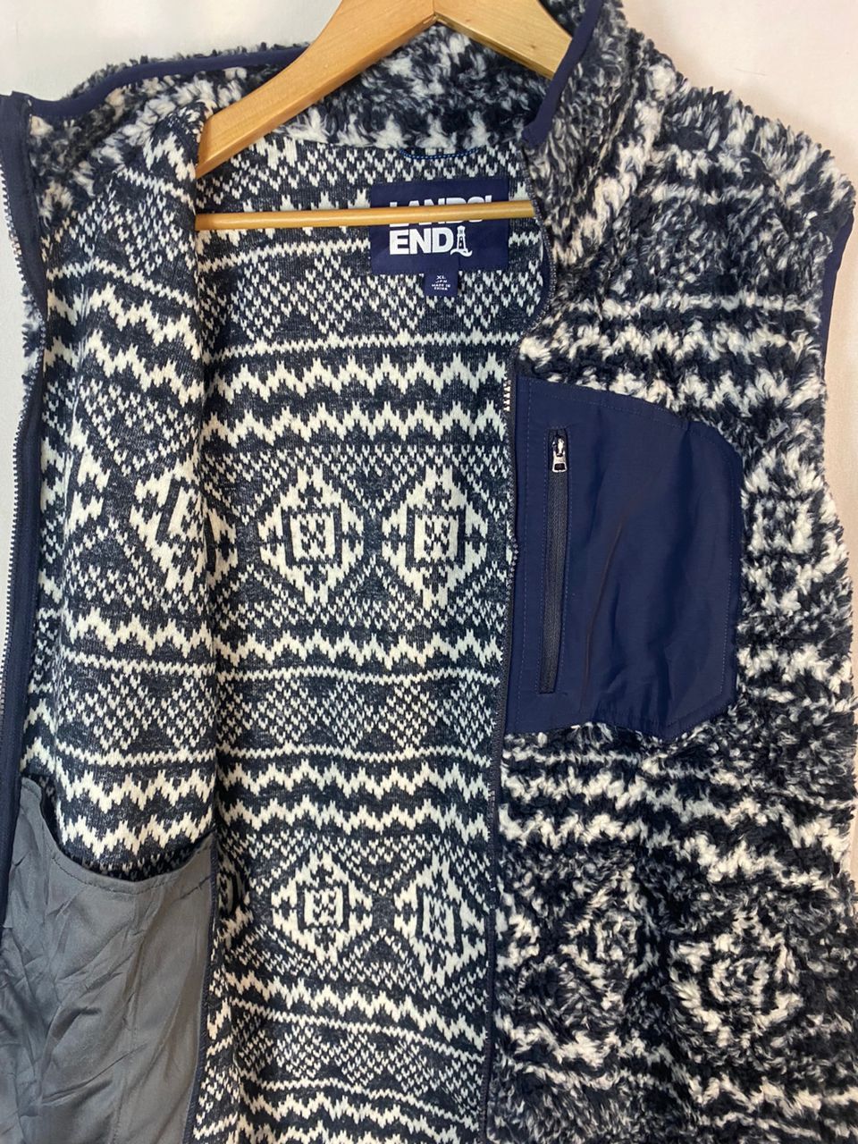 Lands' End Unisex 🔥Land end fleece zipper vest Size US L / EU 52-54 / 3 - 5 Thumbnail