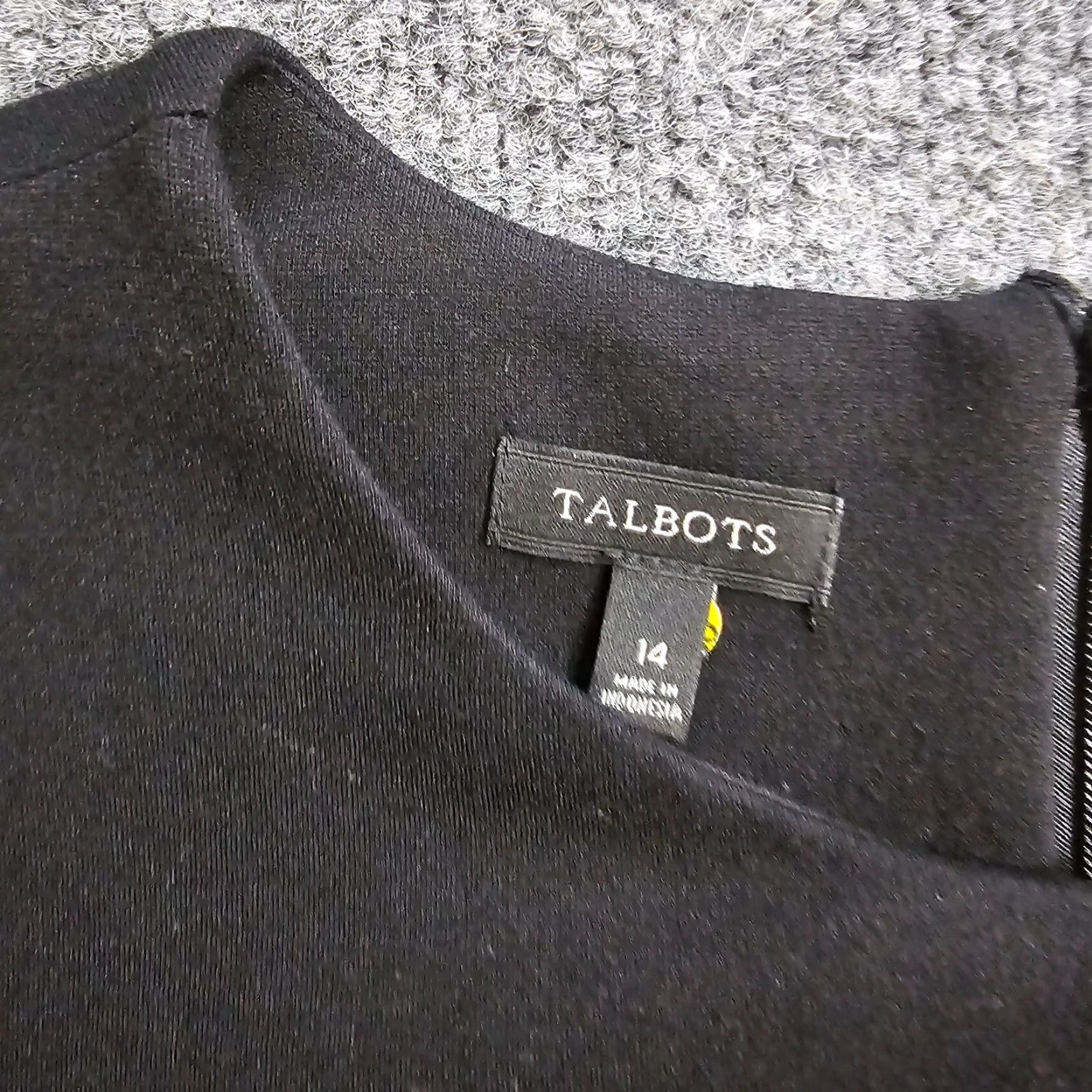 Talbots Talbots Dress Womens 14 Black Sheath Pencil Sleeveless Pockets Casual Career Size XL / US 12-14 / IT 48-50 - 3 Thumbnail