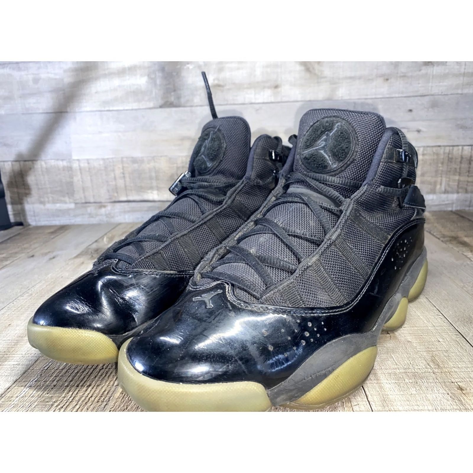 Jordan Brand Air Jordan 6 Rings Black Ice Basketball Shoes 322992-011 Mid Top Mens 9 Size US L / EU 52-54 / 3 - 3 Thumbnail