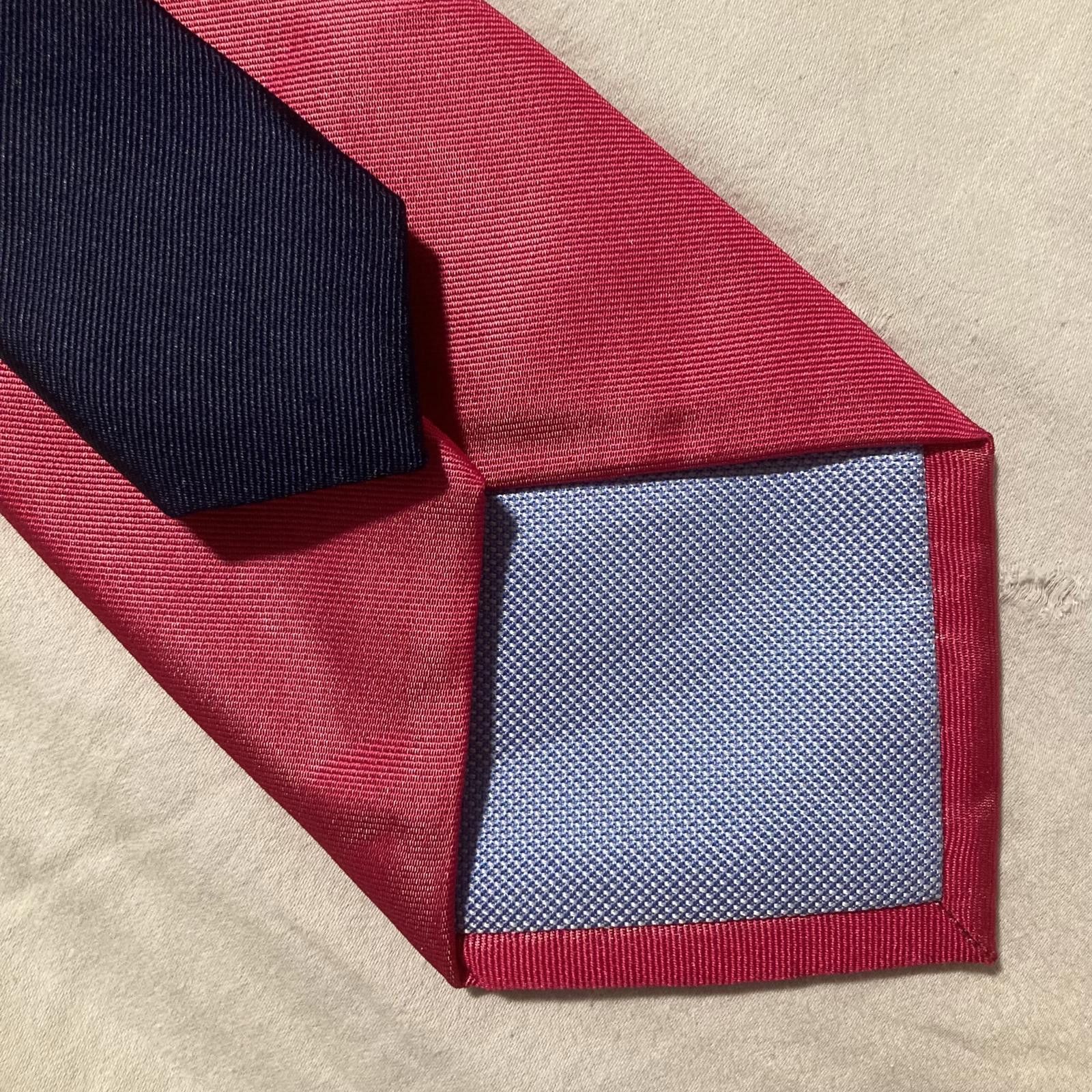 Tommy Hilfiger NWOT Tommy Hilfiger Solid Magenta 100% Silk Tie Size ONE SIZE - 4 Thumbnail