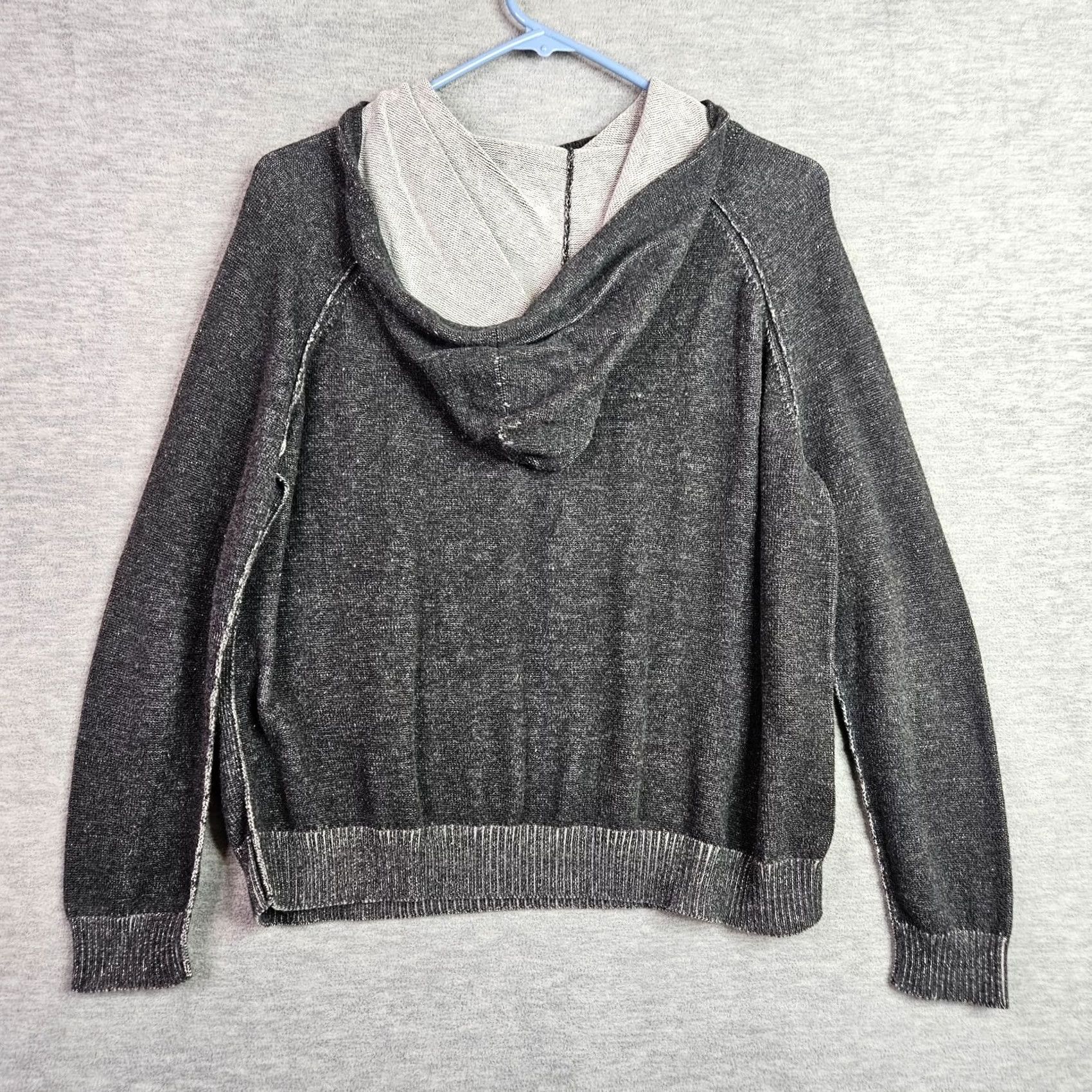 Eileen Fisher Eileen Fisher Hooded Sweater Women's XS Gray Knit Pullover Minimalist Size XS / US 0-2 / IT 36-38 - 2 Thumbnail