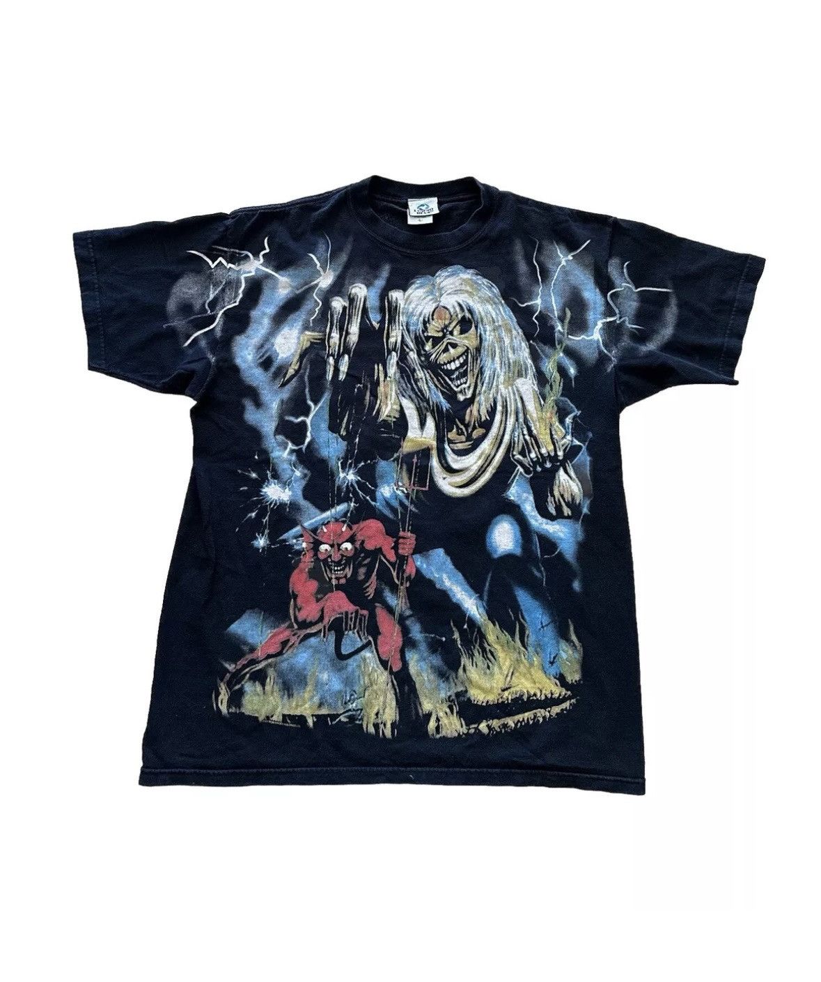 Band Tees × Iron Maiden × Liquid Blue Vintage Y2K Liquid Blue Iron Maiden Tee AOP Double Sided Size US L / EU 52-54 / 3 - 2 Thumbnail