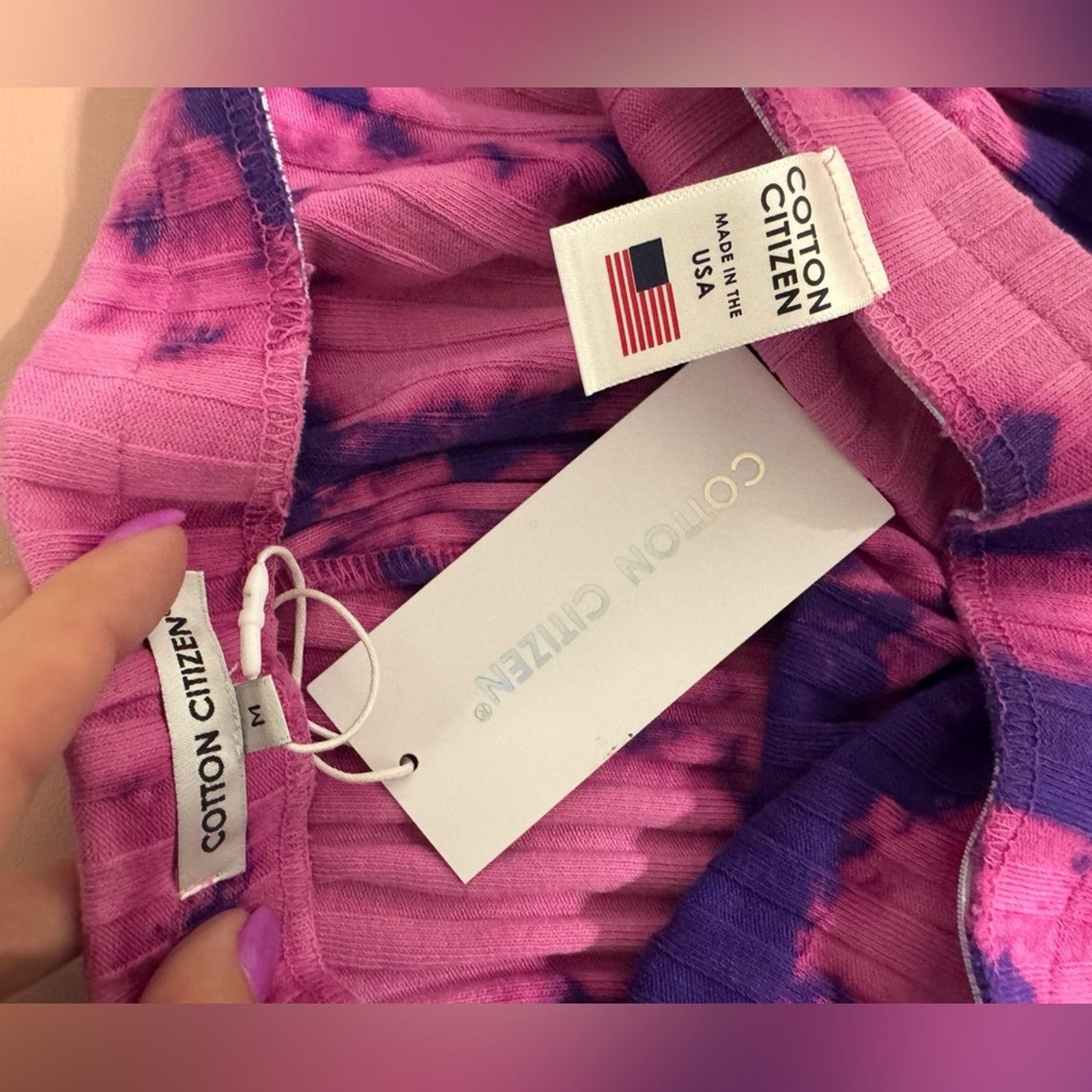 COTTONCITIZEN 170 NWT Cotton Citizen $175 Tie-Dye Midi Skirt Size M Size 30" / US 8 / IT 44 - 4 Thumbnail