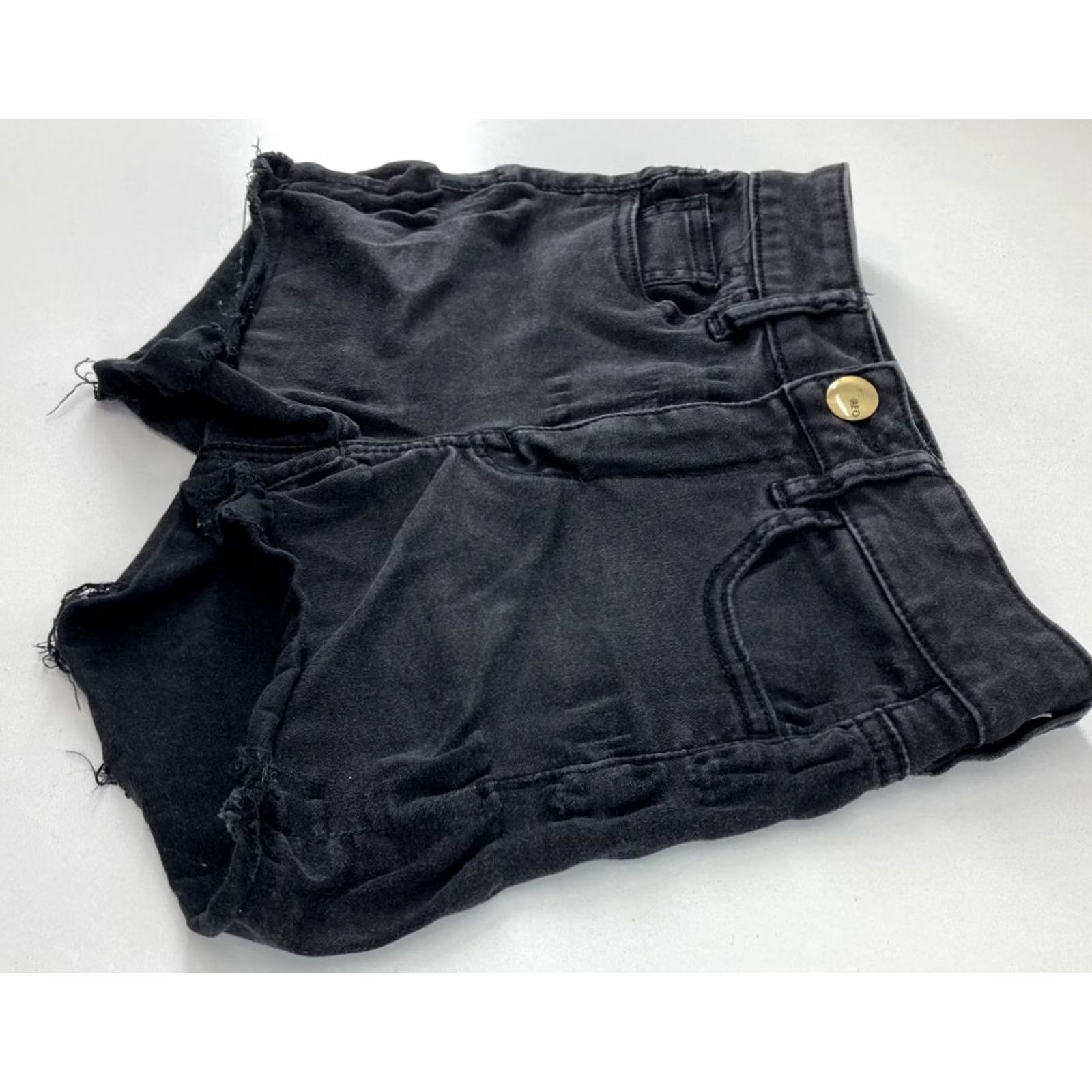 American Eagle Outfitters American Eagle Outfitters Shirt Women Shortie Hi Rise 0 Black XS? Size 25" / US 0 / IT 36 - 3 Thumbnail