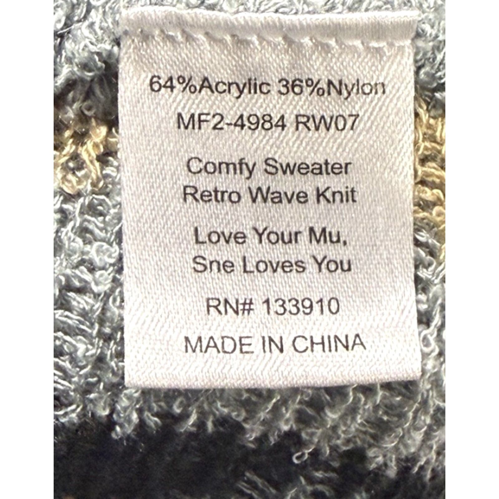 Show Me Your MuMu Show Me Your Mumu Retro Wave Pullover Sweater XXL Multicolor Womens Size XXL / US 16-18 / IT 52-54 - 4 Thumbnail