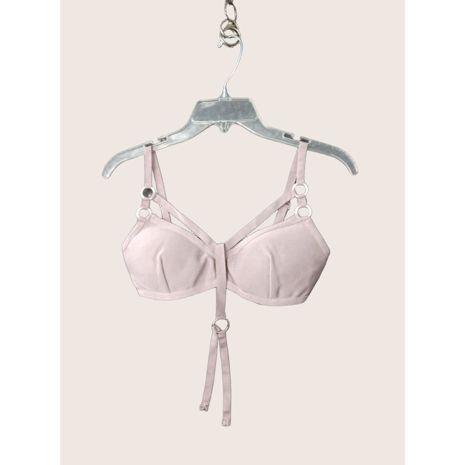 Vintage Codigo Lively Light Pink Y Ring Padded Wireless Bra Size S Size ONE SIZE - 1 Thumbnail