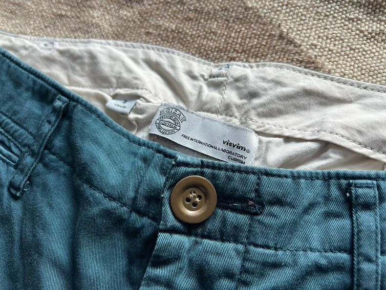Visvim VisvimVisvim Highwater Giza Chino Pants in Green-2504 Size US 32 / EU 48 - 2 Thumbnail