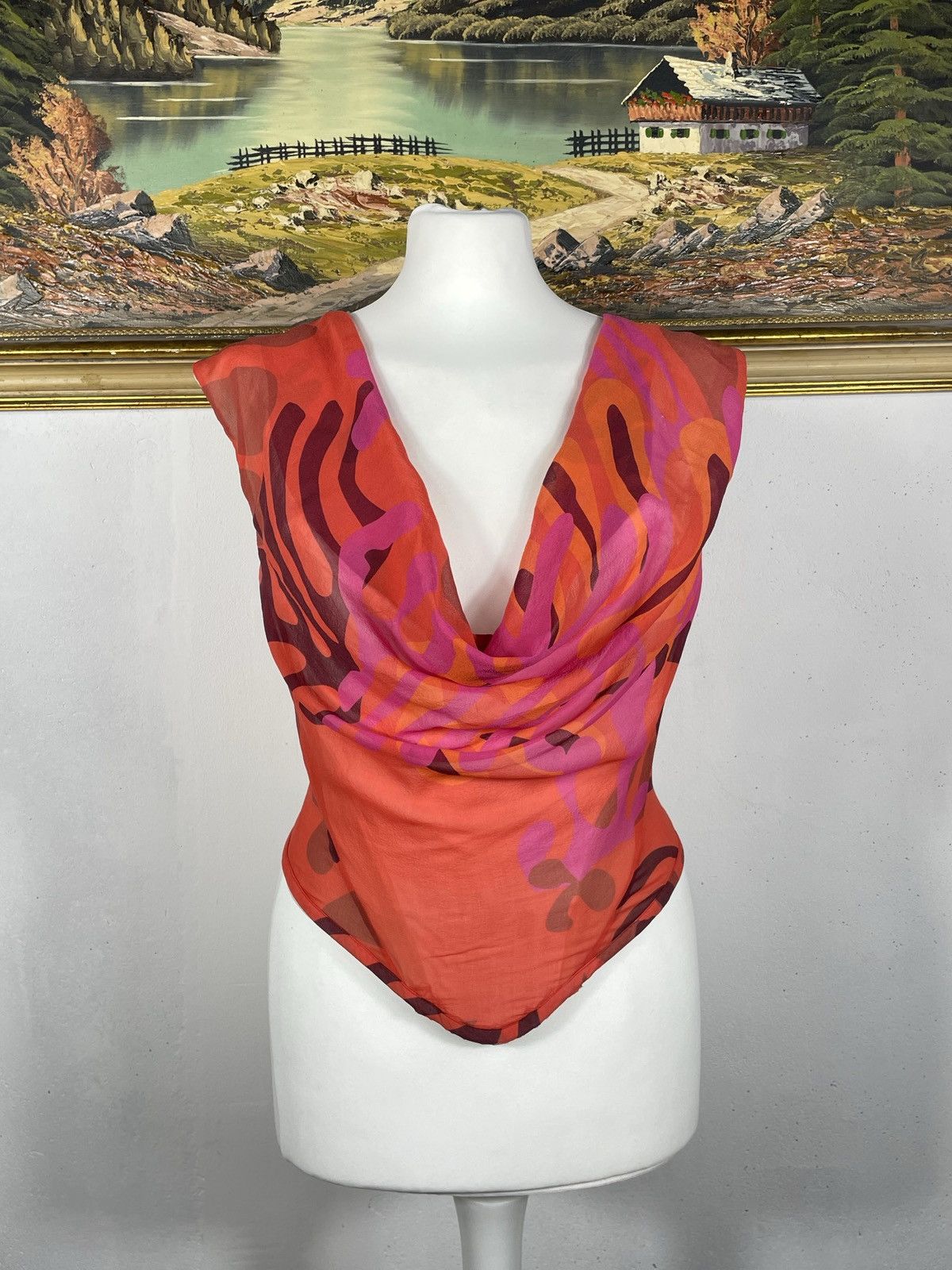 Designer × Vintage × Vivienne Westwood Vivienne Westwood Red Label Silk Corset Top Vintage Luxury Size M / US 6-8 / IT 42-44 - 1 Thumbnail
