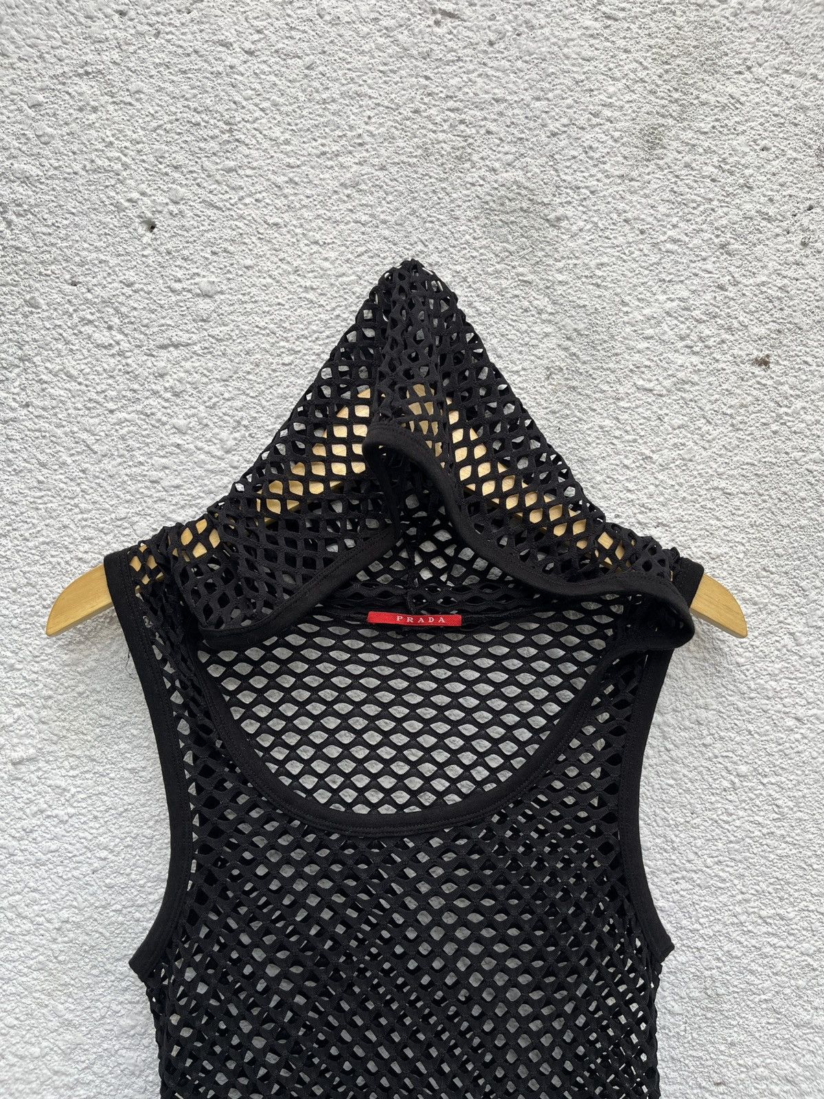Prada Prada Fishnet Mesh Tank Top Hood Size US M / EU 48-50 / 2 - 2 Thumbnail
