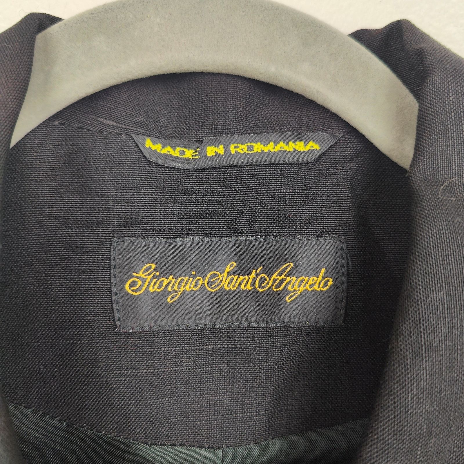 Other Vintage Giorgio Sant'Angelo Linen Blend Blazer Womens 8 Size M / US 6-8 / IT 42-44 - 5 Thumbnail