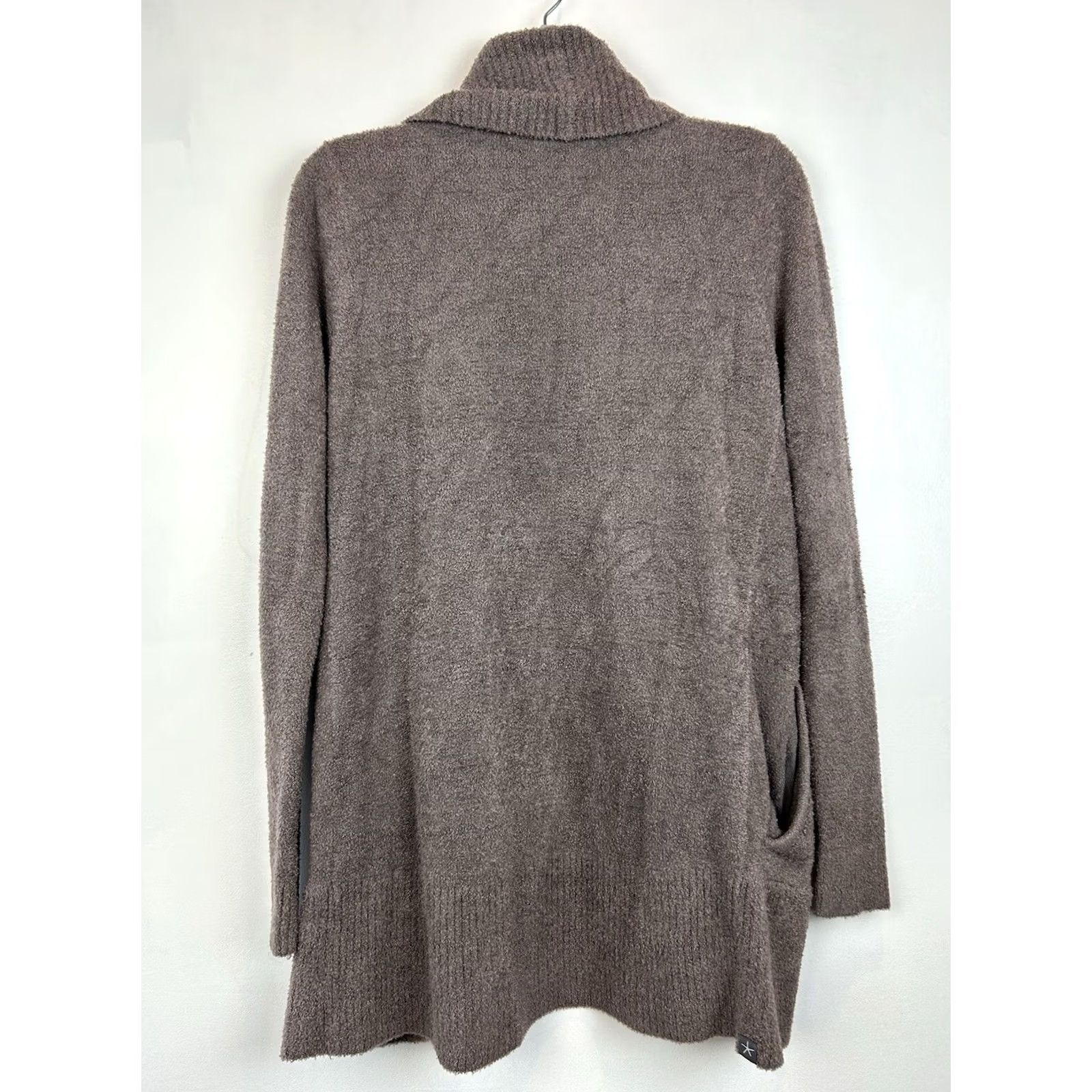 Vintage Barefoot Dreams Cardigan Sweater Womens XS Open Gray Nylon Rayon Regular Long Sleeve Size XS / US 0-2 / IT 36-38 - 2 Thumbnail
