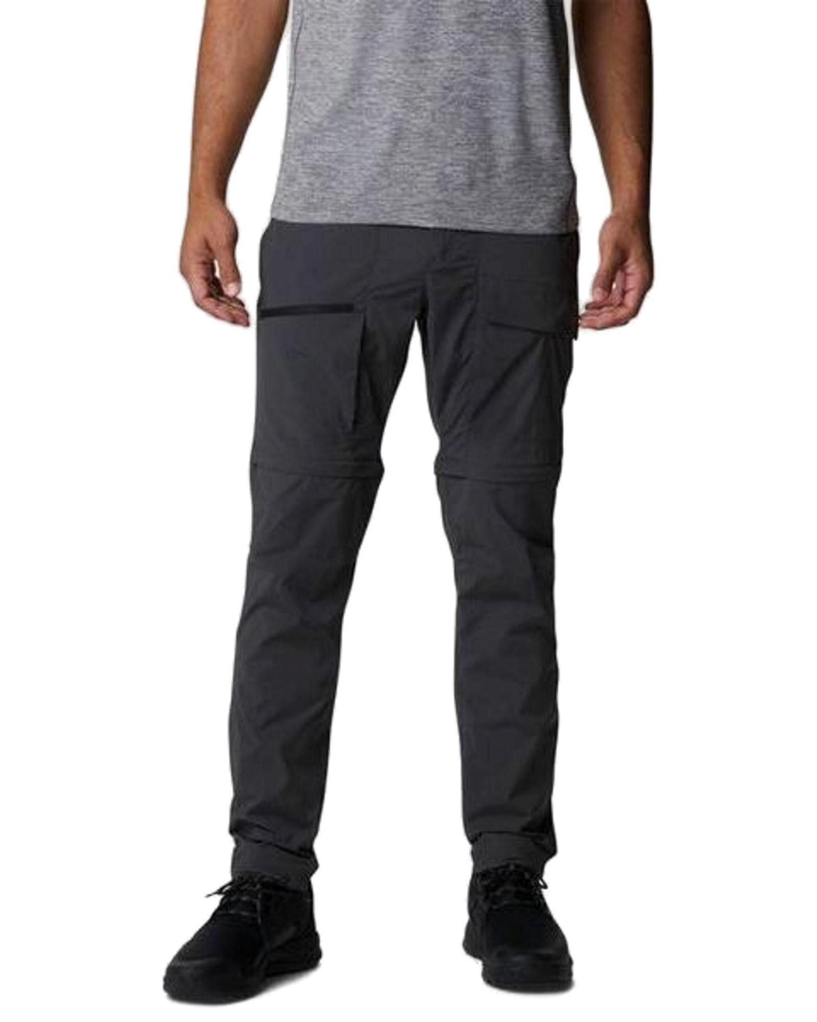 image of Columbia Nylon Trousers With Zip Fastening And Pockets in Grey, Men's (Size 30)