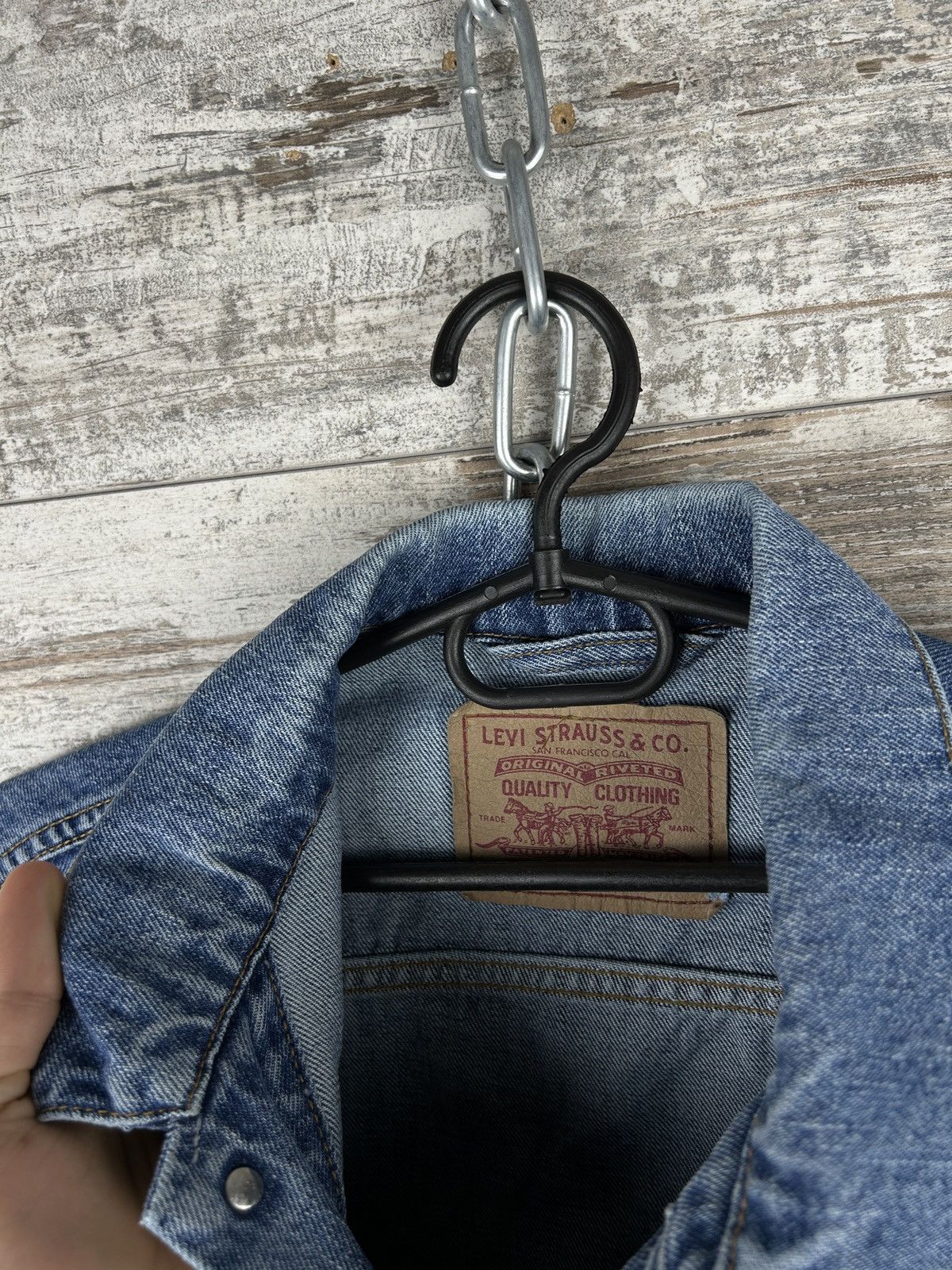 Levi's × Levi's Vintage Clothing × Vintage Mens Vintage Levis Denim jacket trucker y2k streetwear rare Size US M / EU 48-50 / 2 - 9 Thumbnail