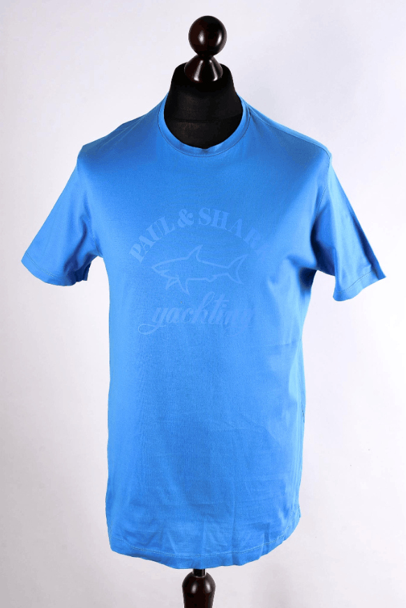 Paul & Shark Paul & Shark Yachting Blue Cotton T-Shirt Size M Size US M / EU 48-50 / 2 - 1 Thumbnail