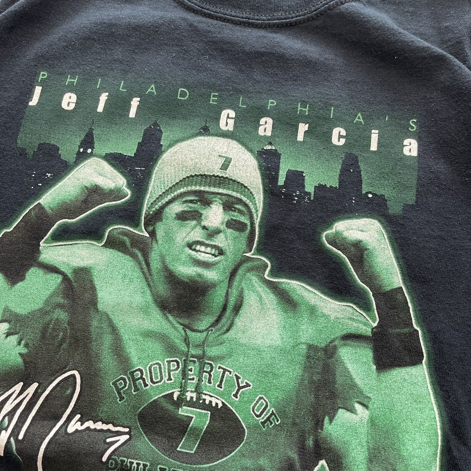 Gildan Vtg 2007 Philadelphia Eagles Jeff Garcia TShirt L Rare Fade Size US L / EU 52-54 / 3 - 4 Thumbnail