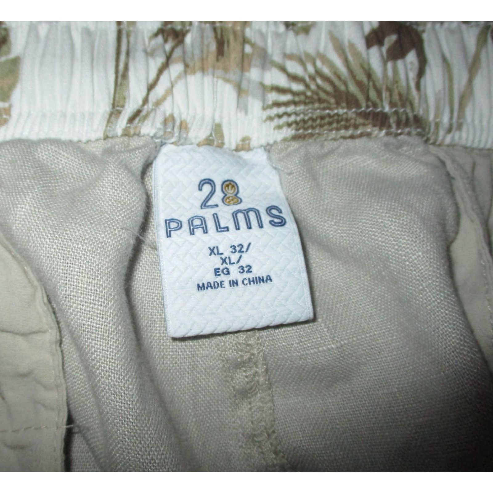 Vintage **Men's 28 Palms Beige Tan Drawstring 100% Linen Pants Size 34/36 XL** User: Men's 28 Palms Beige Tan Drawstring 100% Linen Pants Size 34/36 XL Size US 36 / EU 52 - 5 Thumbnail