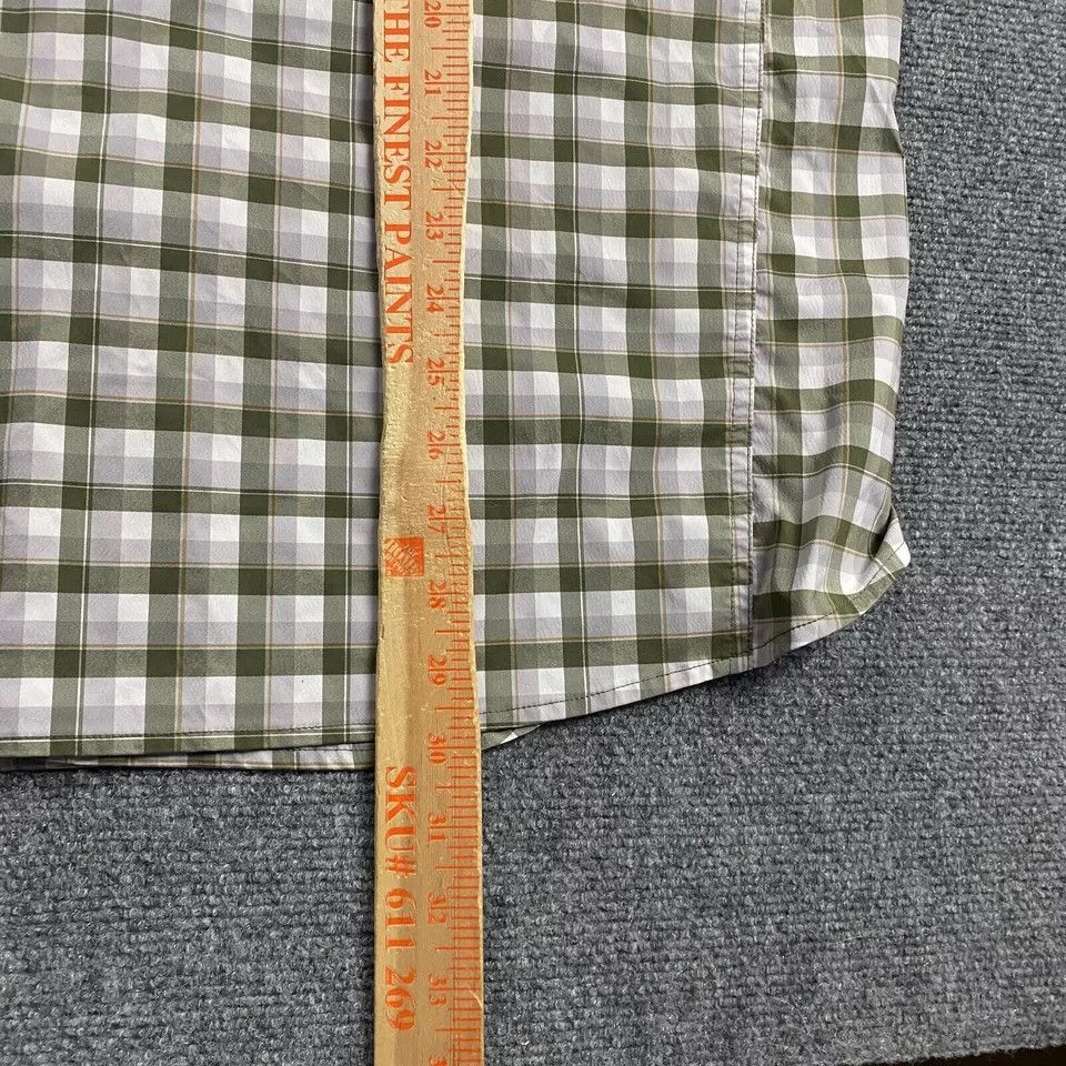 Rei REI Shirt Men's Large Gingham Green Button Up Vented Size US L / EU 52-54 / 3 - 5 Thumbnail