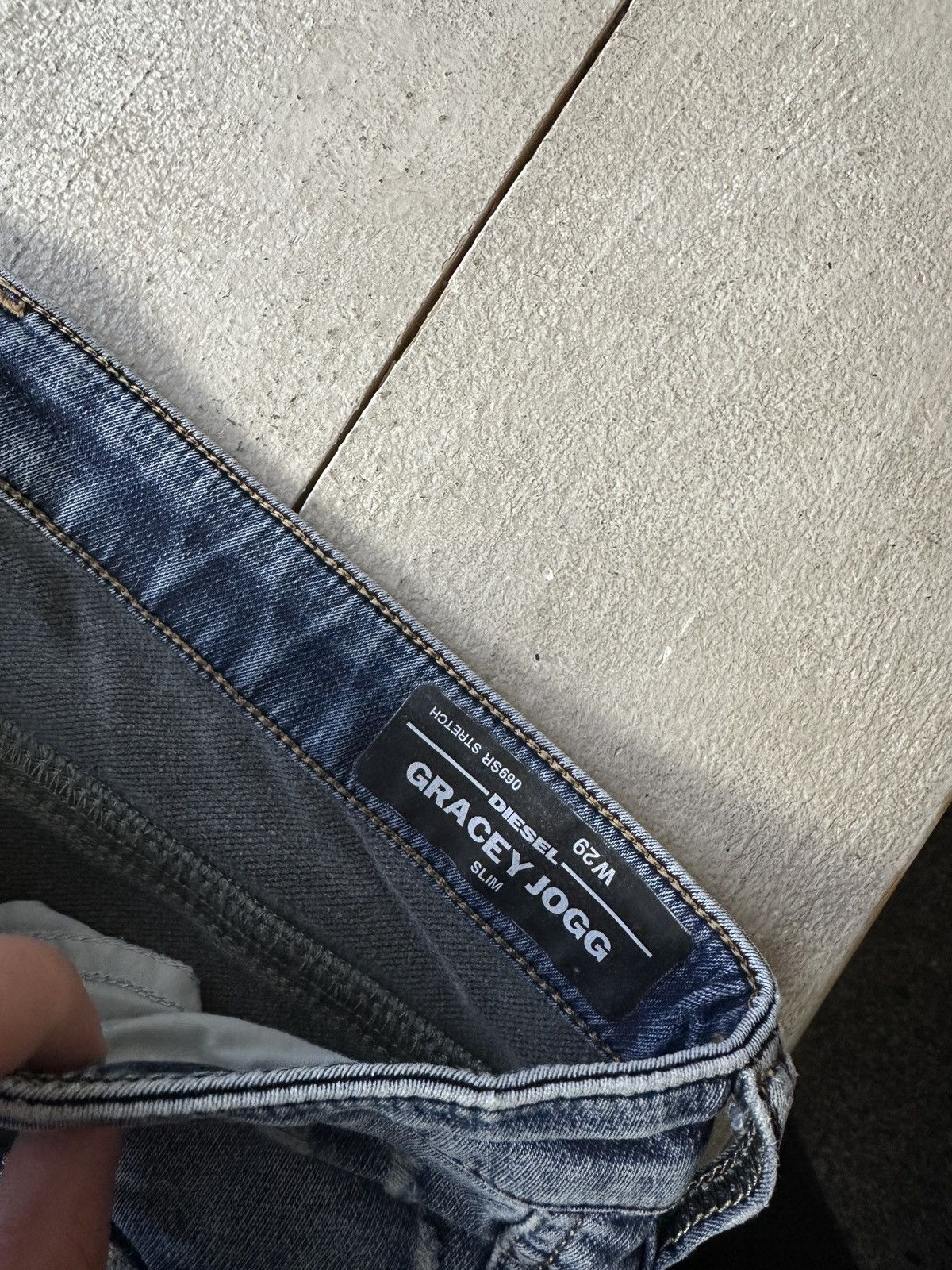 Diesel 🚨 DIESEL IFSIXWASNINE JEANS DENIM RARE Y2K FIT GOTHIC PUNK Size 29" - 8 Thumbnail
