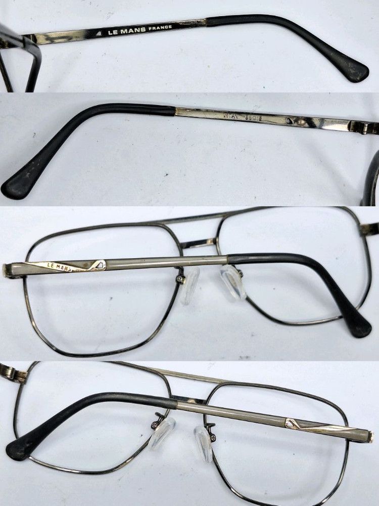 Other 80s LE MANS France LF-05 Titanium Double-Bridge Aviator Size ONE SIZE - 7 Thumbnail