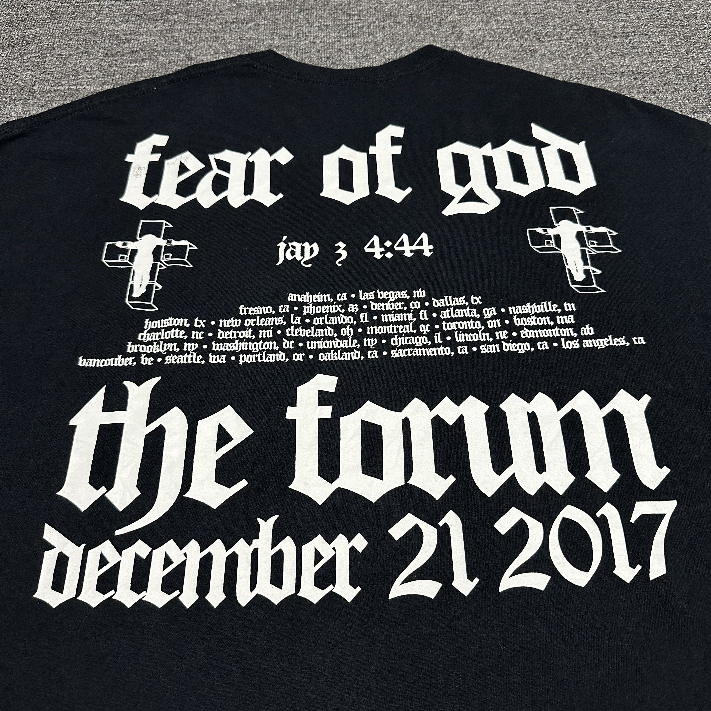 Fear of God × Jay-Z Fear of God Jay Z The Forum 2017 Jerry Lorenzo Tee Size US XL / EU 56 / 4 - 2 Thumbnail