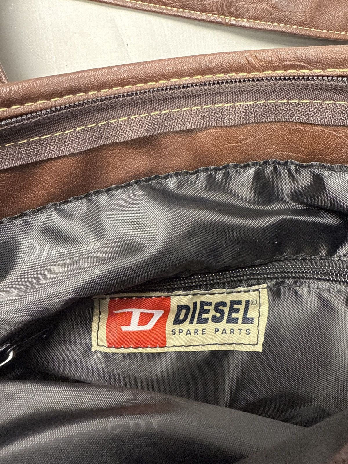 Diesel Diesel crossbody handbag vintage leather brown model 90s Size ONE SIZE - 7 Thumbnail