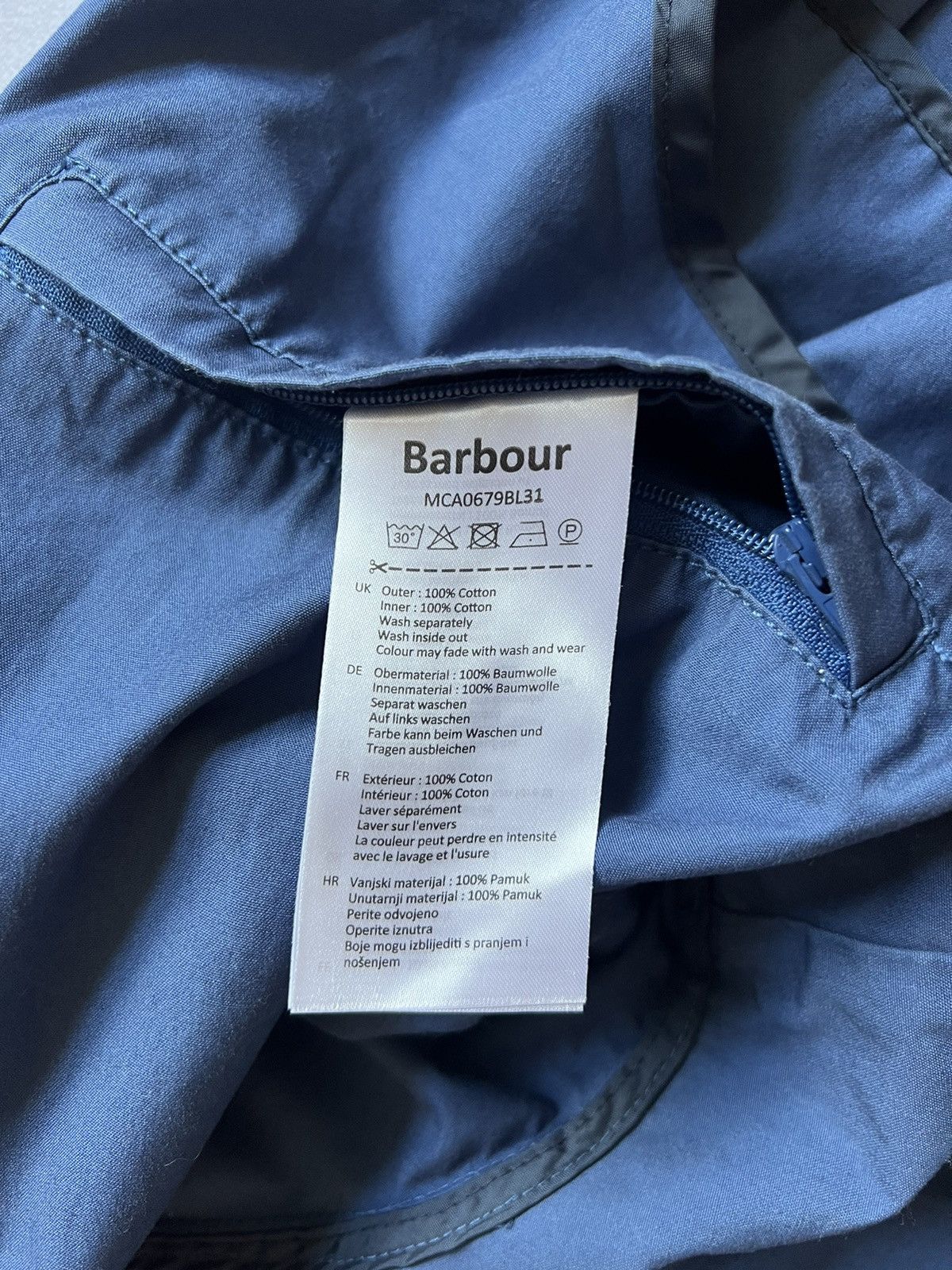 Barbour Men's Barbour National Trust Casual Navy Blue Field Jacket Size US XL / EU 56 / 4 - 7 Thumbnail