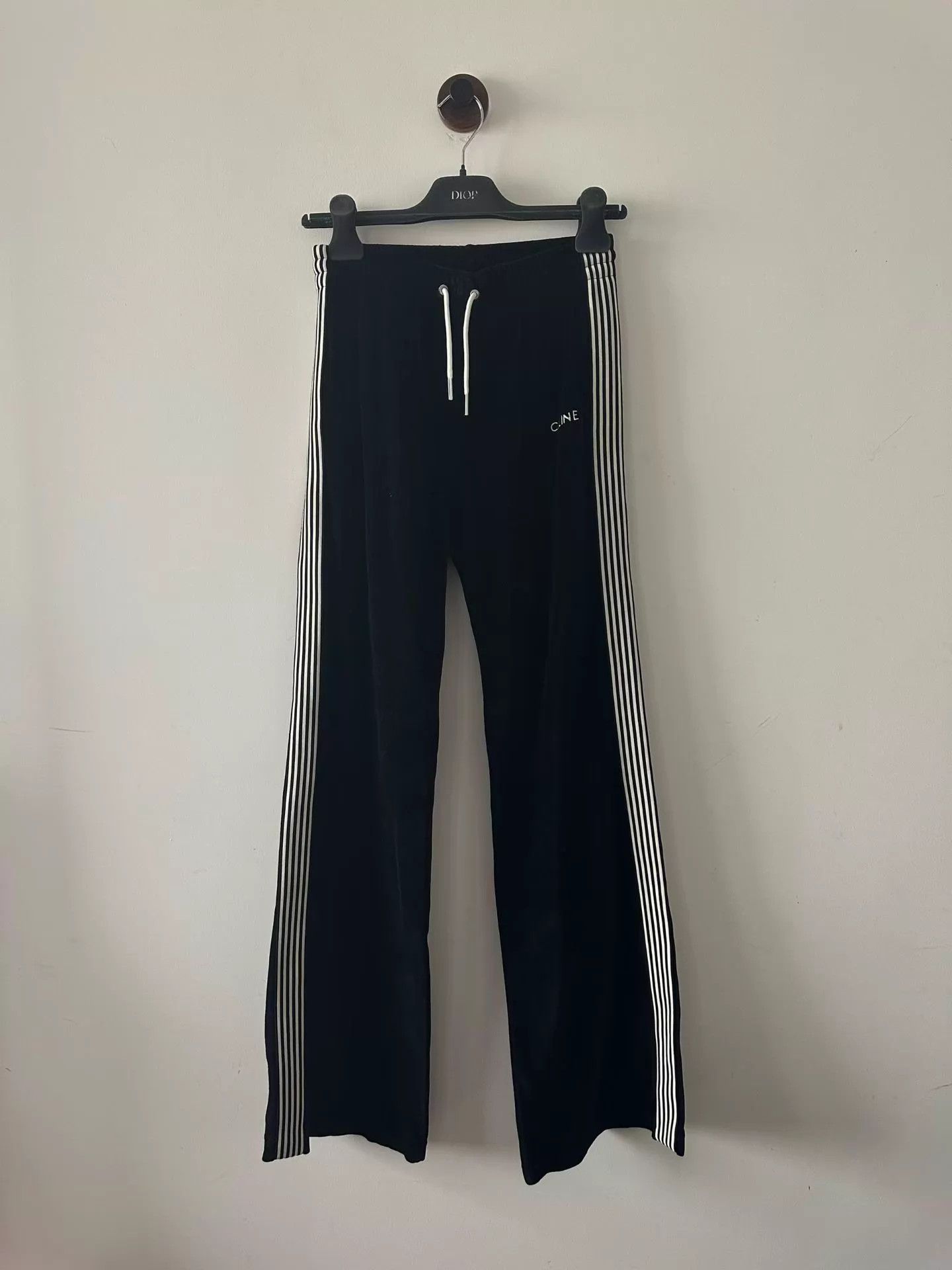 Celine Celine velvet side stripe pants XS New Size 25" / US 0 / IT 36 - 1 Thumbnail