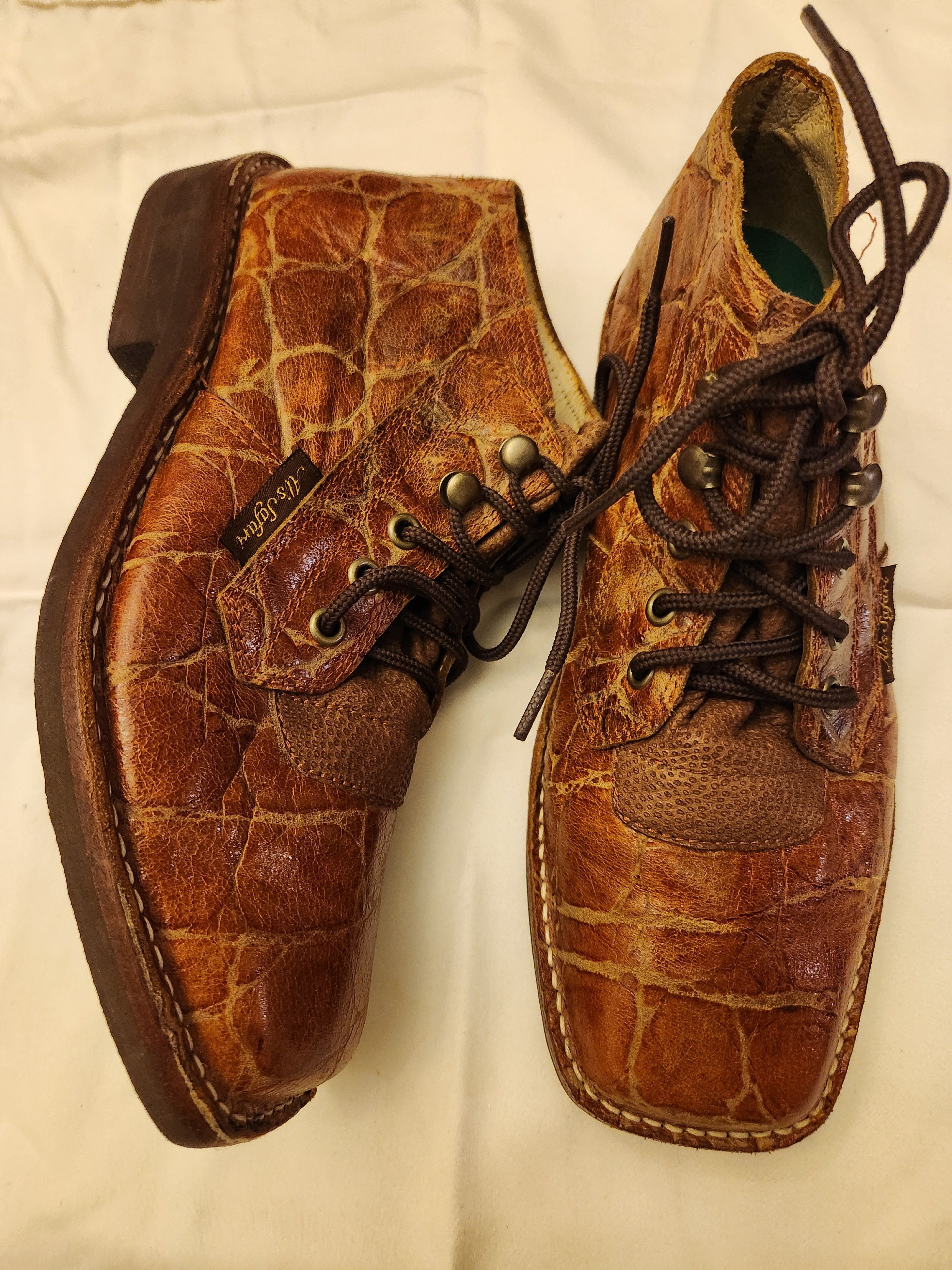 Other Al's Safaris by James Leddy Handmade Alligator Skin Boots Size US 7.5 / EU 40-41 - 2 Thumbnail