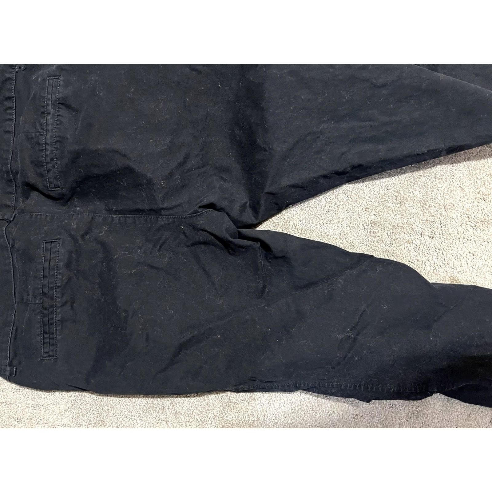 Old Navy Old Navy Black Pixie Skinny Ankle Pants Women Size 10 Pockets Slim 22in Inseam Crop Flat Front Cotton Blend Regular Pocketed Women's Pants Size 32" / US 10 / IT 46 - 4 Thumbnail