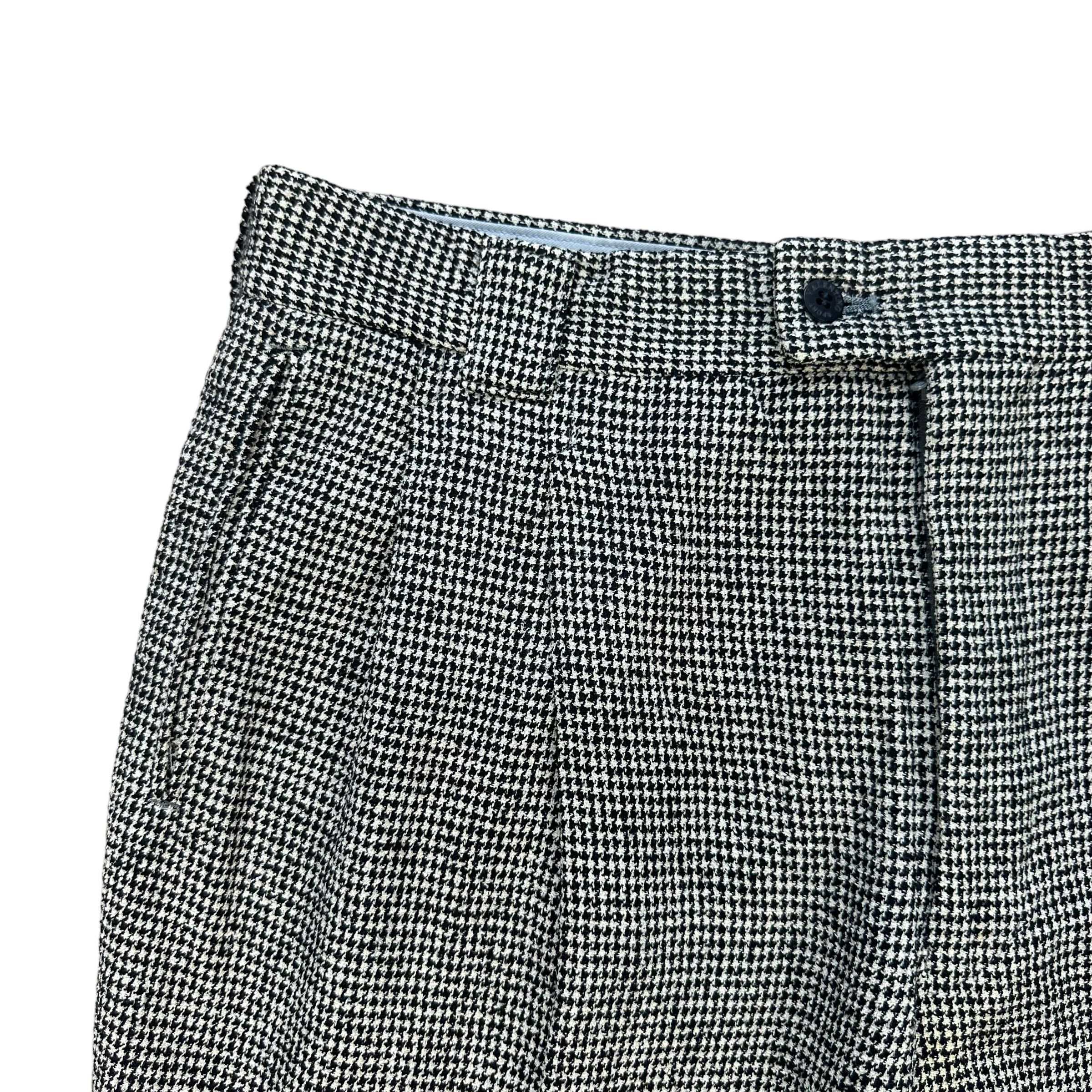 Valentino VALENTINO SPORT HOUNDSTOOTH WOOL TROUSERS #7894-188 Size US 36 / EU 52 - 3 Thumbnail