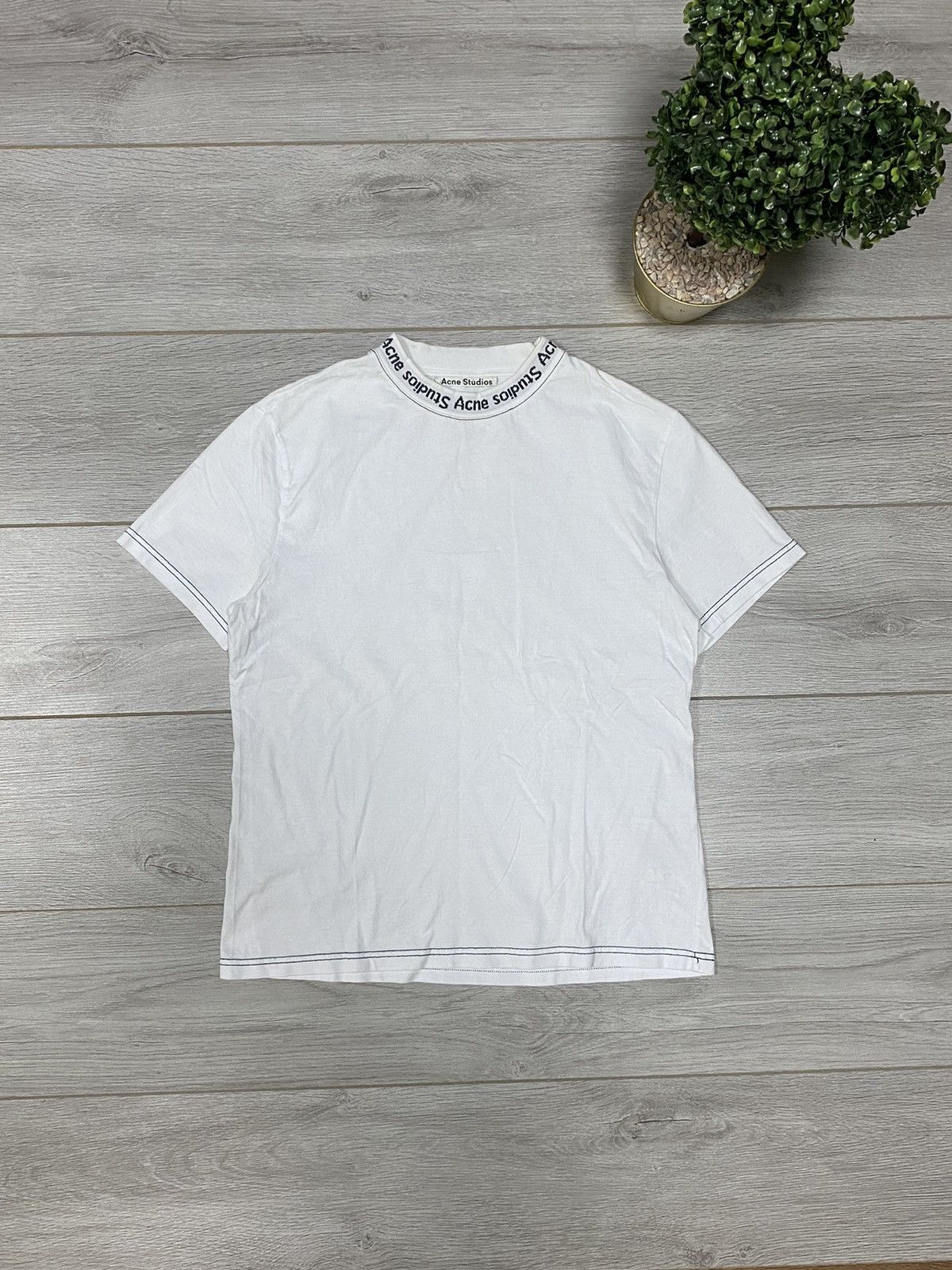 Acne Studios Acne Studios Meike Shirt collar logo circle around Size US L / EU 52-54 / 3 - 1 Thumbnail