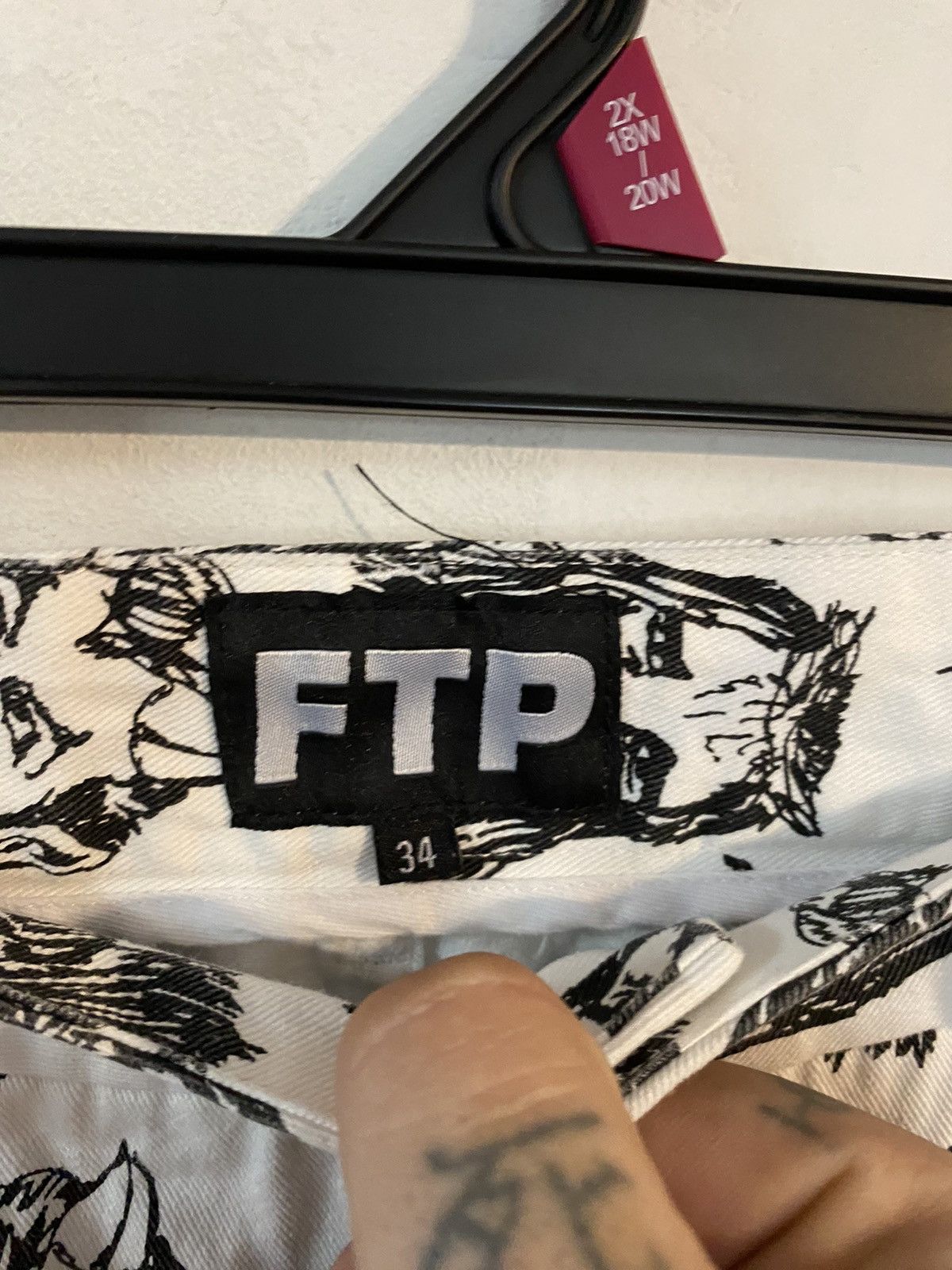 Fuck The Population FTP HEAVEN OR HELL CHINO PANTS Size US 34 / EU 50 - 3 Thumbnail
