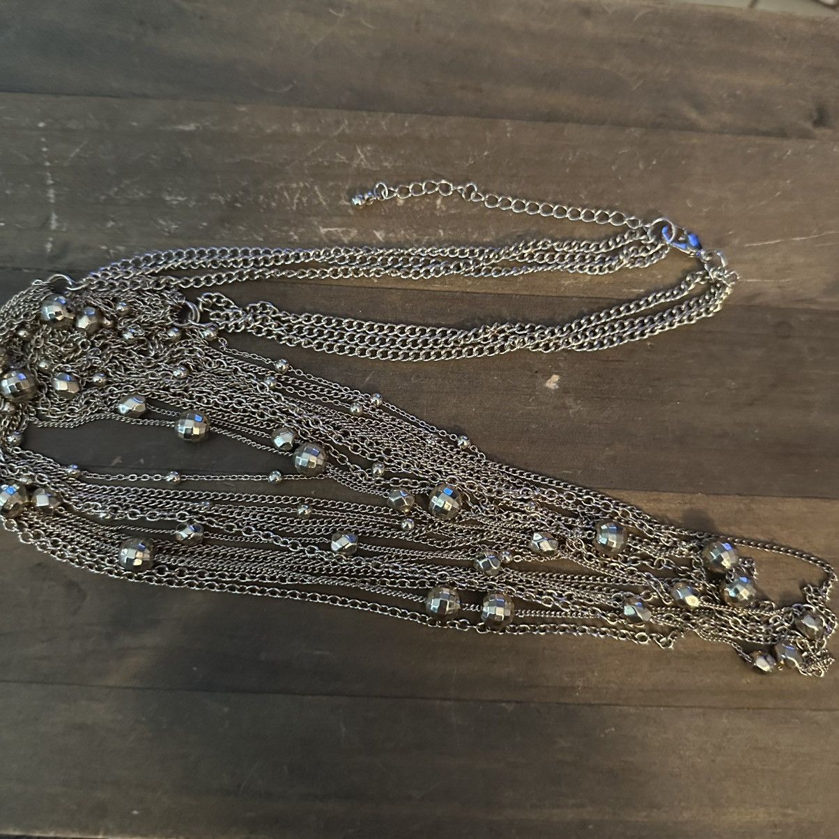 Other Long gold tone multi strand layered necklace Size ONE SIZE - 2 Thumbnail