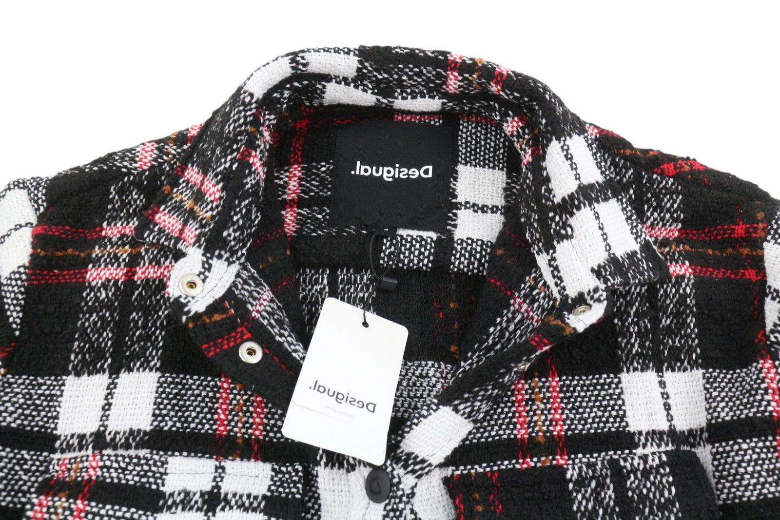 Desigual CHAQ TUCSON S Check Snap Overshirt Jacket 88698 Size S / US 4 / IT 40 - 5 Thumbnail