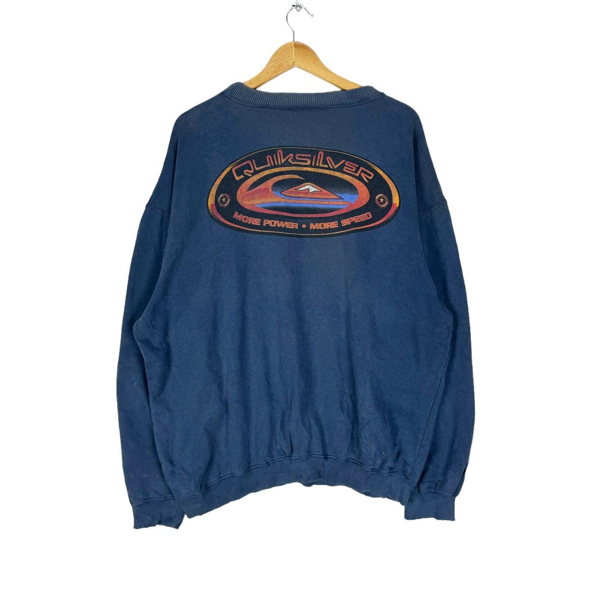 Quicksilver × Vintage ☀️VTG 90s QUICKSILVER SURF SWEATSHIRT CREWNECK Size US L / EU 52-54 / 3 - 1 Thumbnail