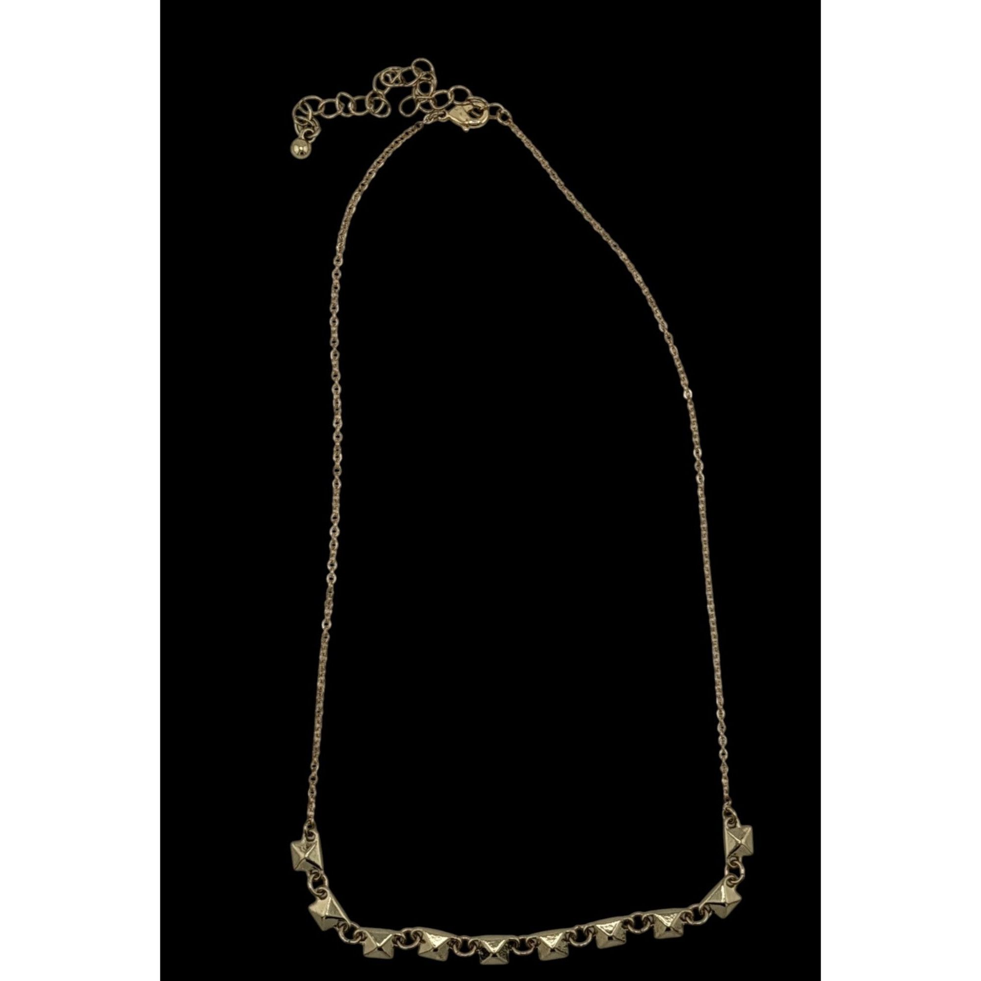 Other Dainty Pyramid Studded Gold Tone Necklace Size ONE SIZE - 2 Thumbnail