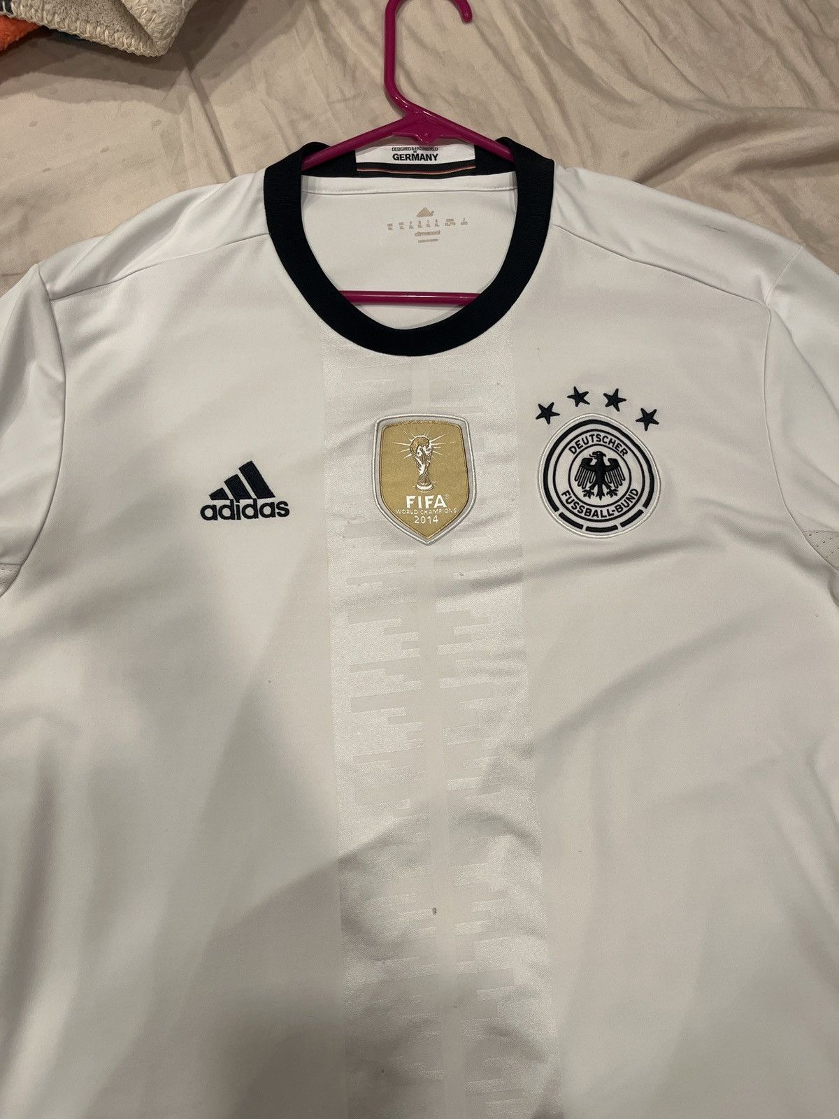 Adidas Authentic German national team jersey World Cup champions Size US XL / EU 56 / 4 - 1 Thumbnail