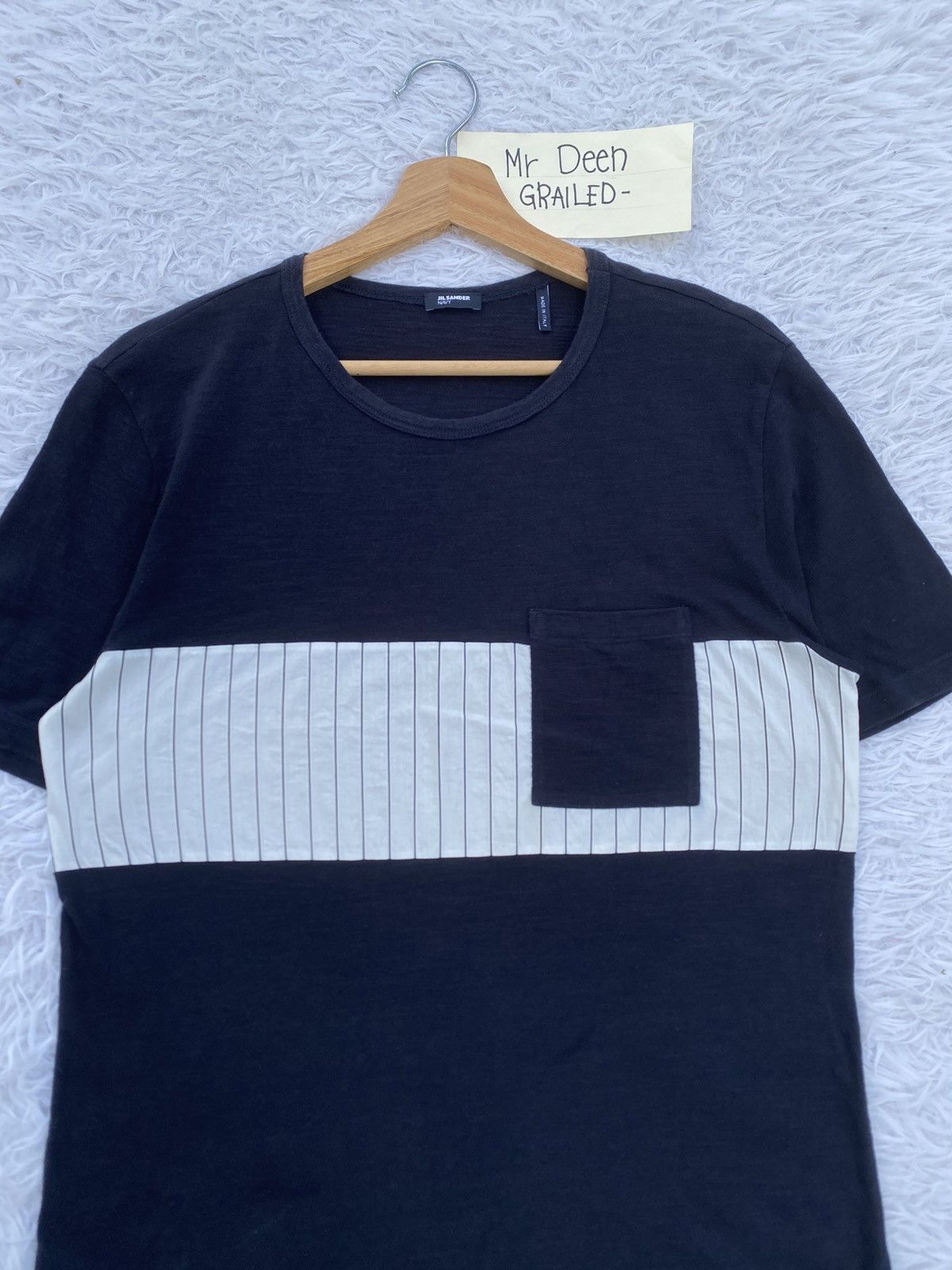Jil Sander Rare Jil Sander Stripes Pocket Tshirt Size US M / EU 48-50 / 2 - 5 Thumbnail
