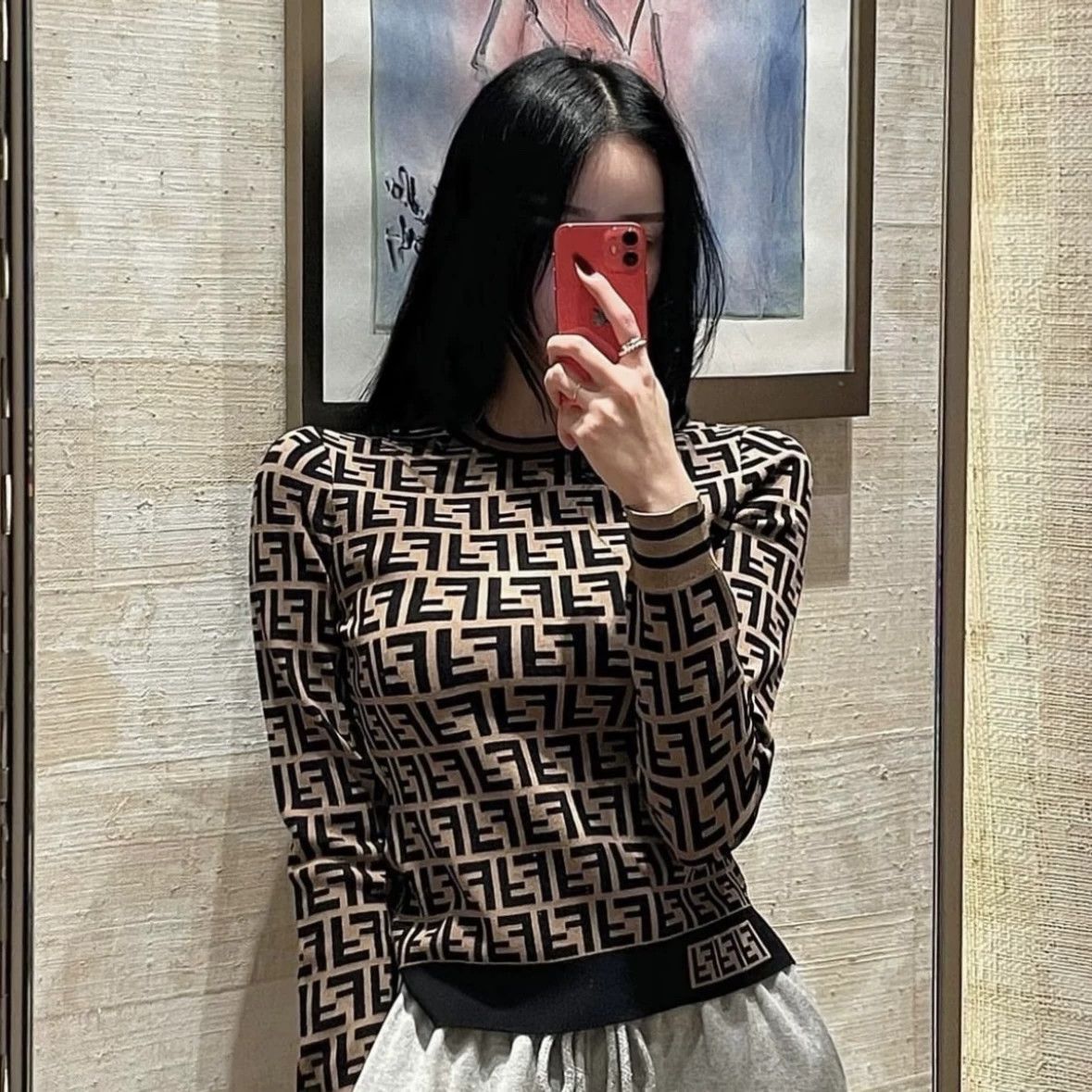 Fendi Fendi FF knit long-sleeve 44 viscose Size M / US 6-8 / IT 42-44 - 7 Thumbnail
