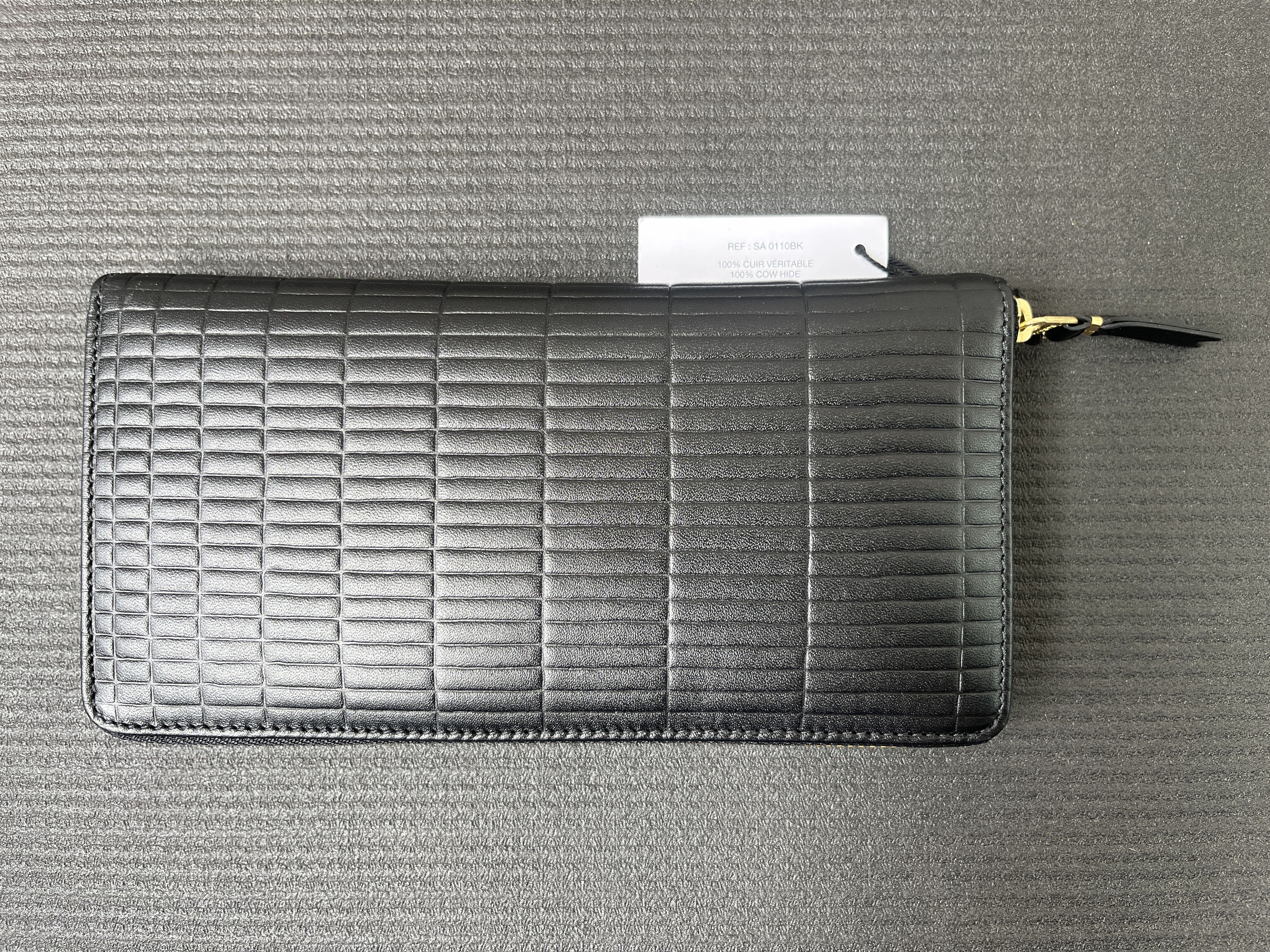 Comme des Garcons Comme des Garcons Embossed Grid Zip Long Wallet Size ONE SIZE - 3 Thumbnail