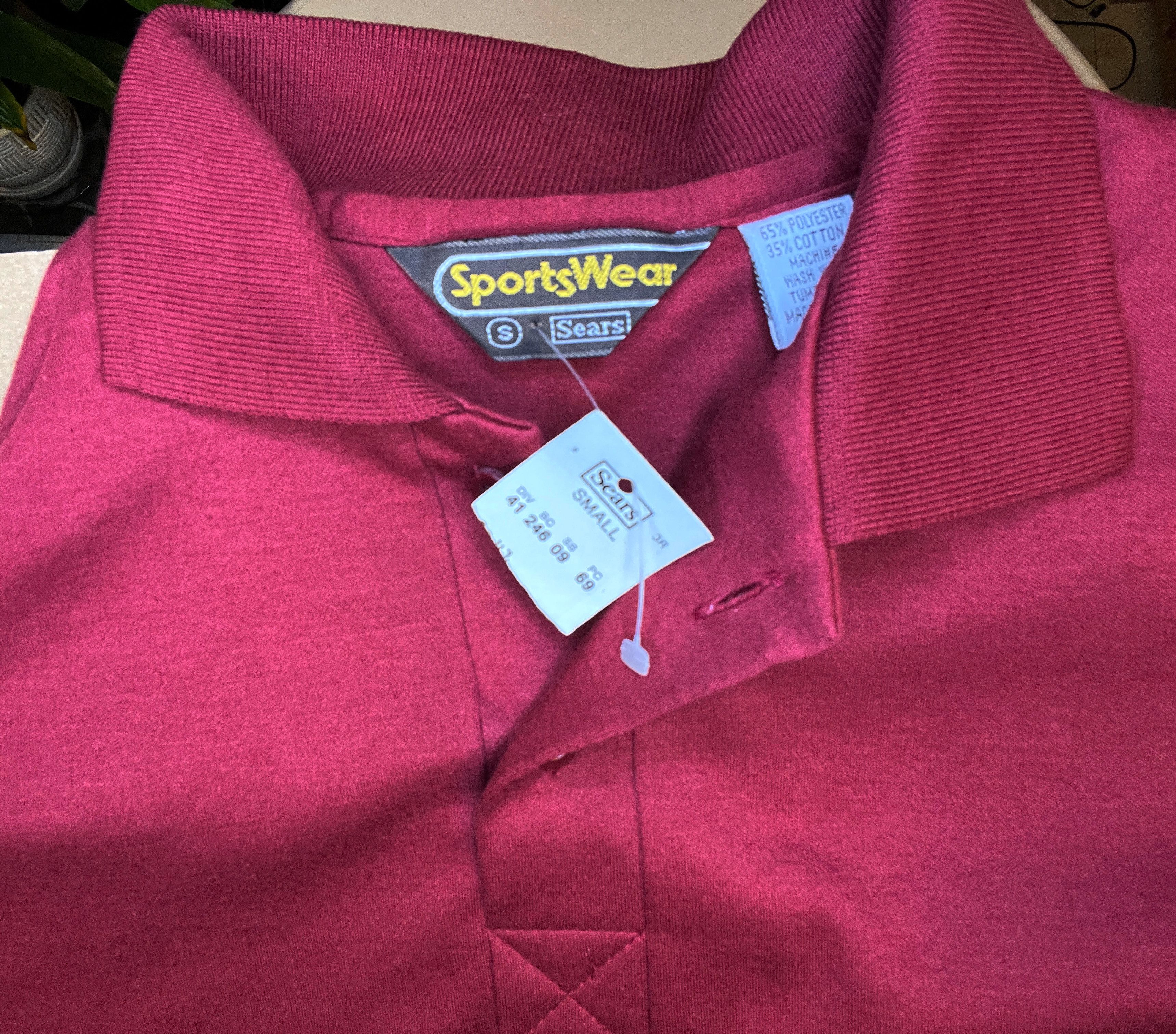 Sears Vintage SEARS Sportsman Polo Shirt Size Small RED Size US S / EU 44-46 / 1 - 3 Thumbnail