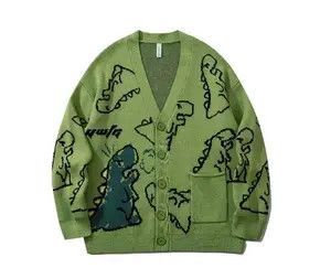 Designer Jack Hip Hop Dinosaur Cardigan Sweater Jacket Size US M / EU 48-50 / 2 - 1 Thumbnail