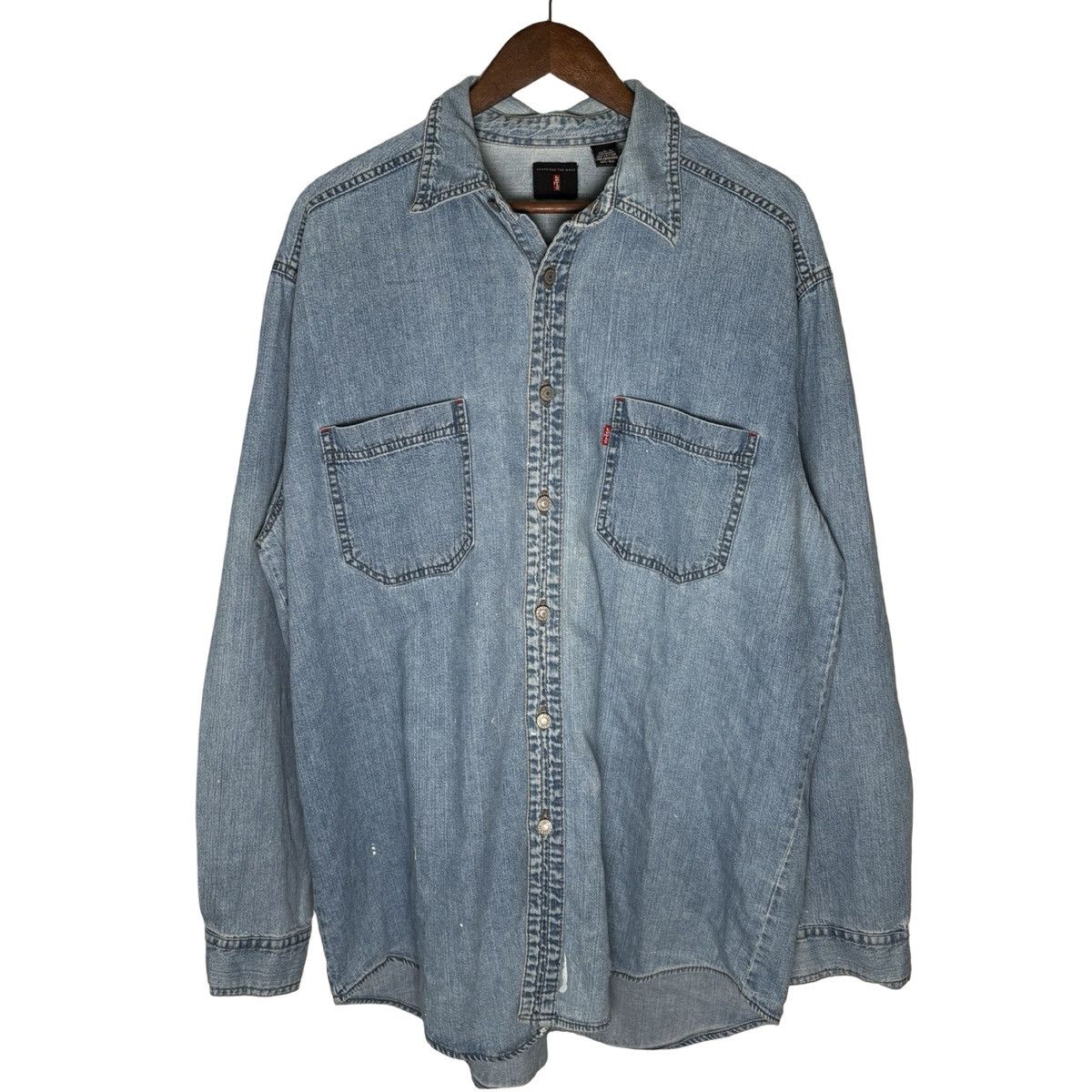 Levi's Vintage Levi’s Red Tab Denim Shirt Jacket Men’s L Western Size US L / EU 52-54 / 3 - 1 Thumbnail