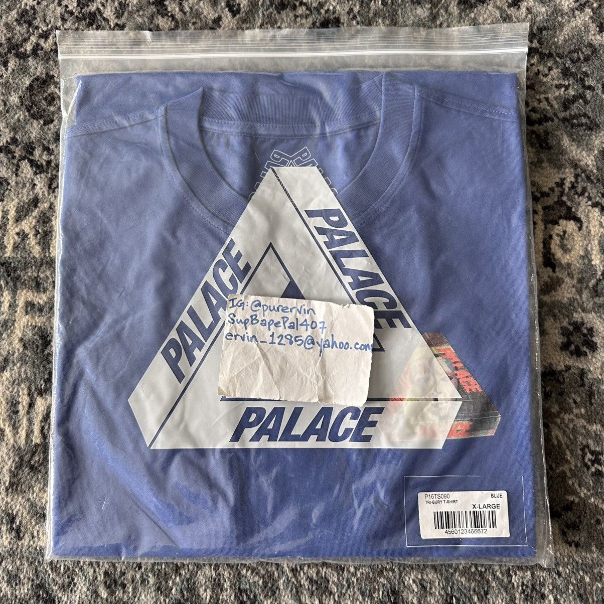 Palace TRI-BURY T-SHIRT BLUE size X-LARGE Size US XL / EU 56 / 4 - 1 Thumbnail
