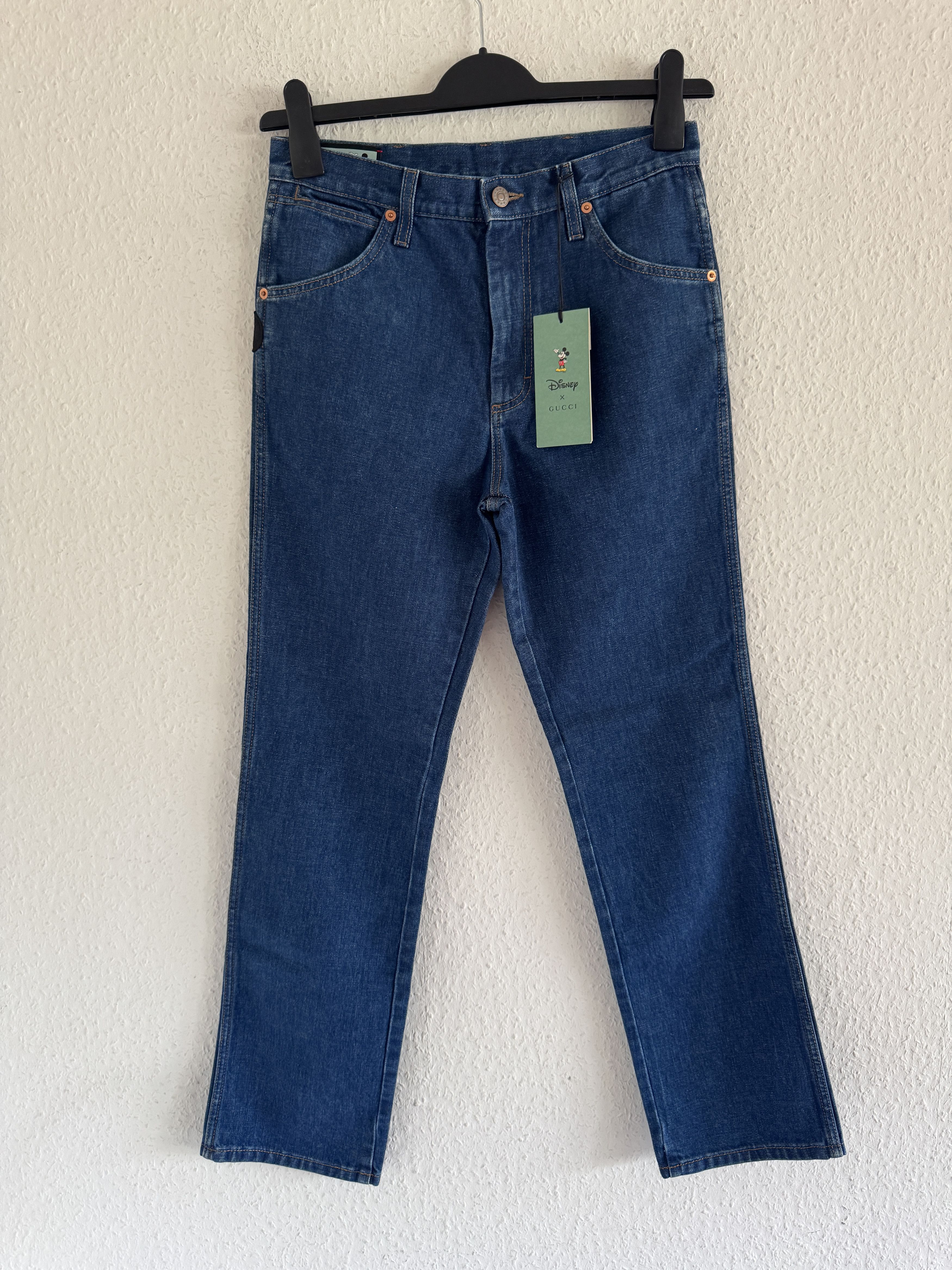 Gucci Mickey Embroidered Jeans Size US 30 / EU 46 - 2 Thumbnail