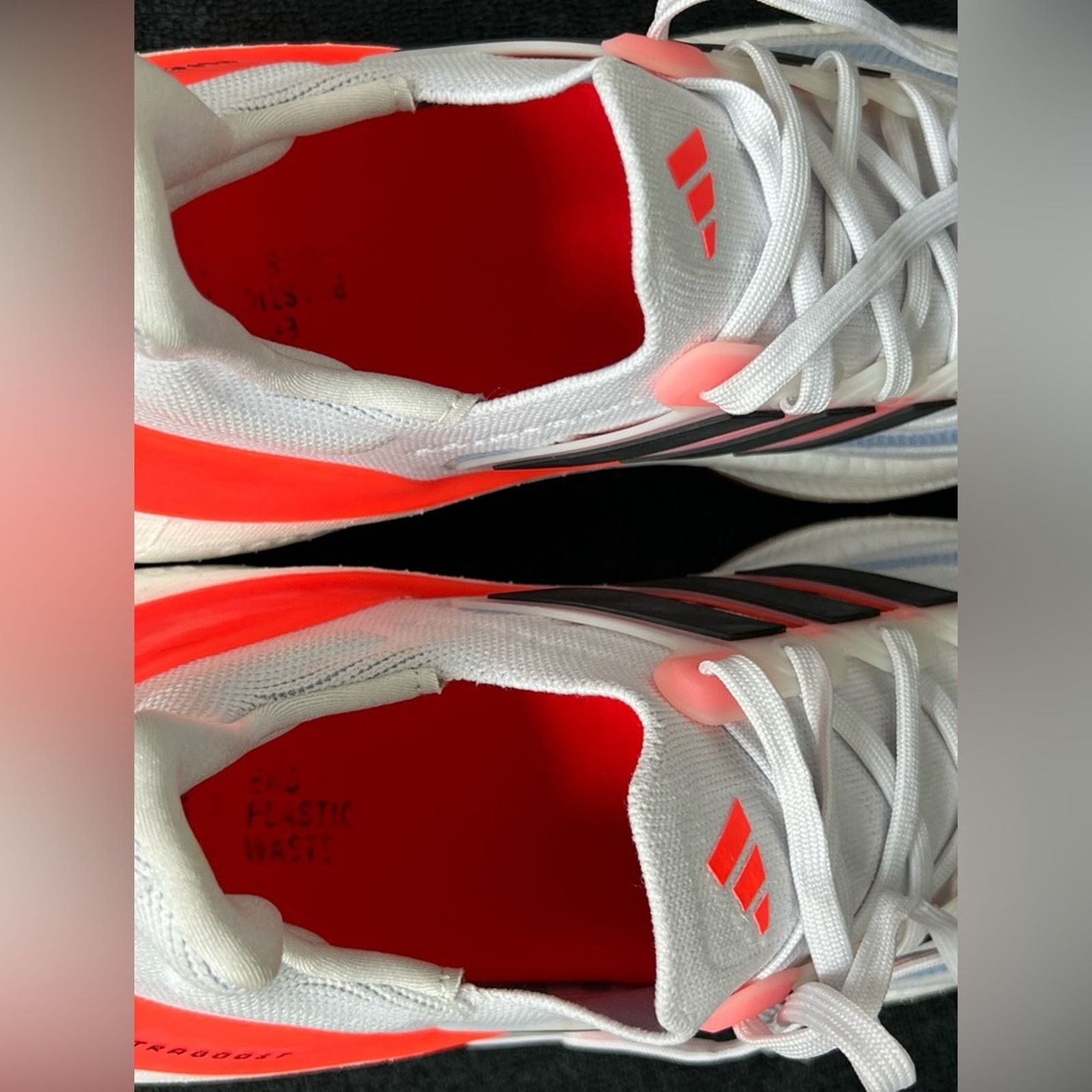 Adidas Adidas UltraBoost Men's White Black Solar Red Running Shoes Size US 13 / EU 46 - 8 Thumbnail