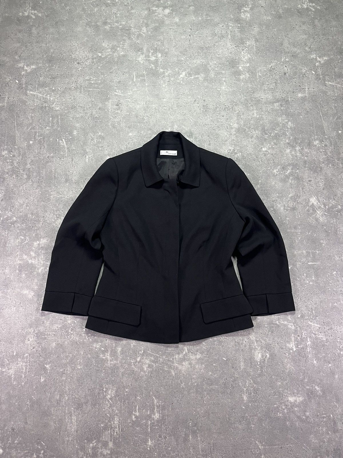 Christian Dior Monsieur Dior D Uniforms Viscose Black Zipped Short Jacket Size M / US 6-8 / IT 42-44 - 3 Thumbnail