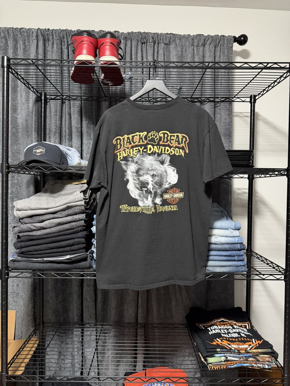 Harley Davidson Black Bear Harley Davidson Wytheville Virginia Men’s XL Tee Size US XL / EU 56 / 4 - 1 Thumbnail