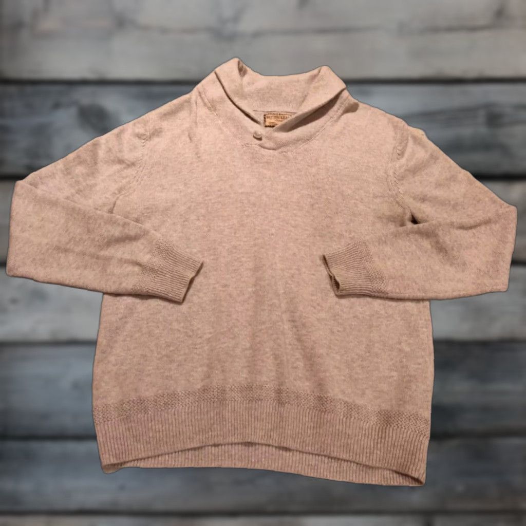 Vintage VINTAGE British Khaki Mens Sweater Pullover Cowl Neck Knit Long Sleeve Size Small Gray Casual Winter Size US S / EU 44-46 / 1 - 1 Thumbnail