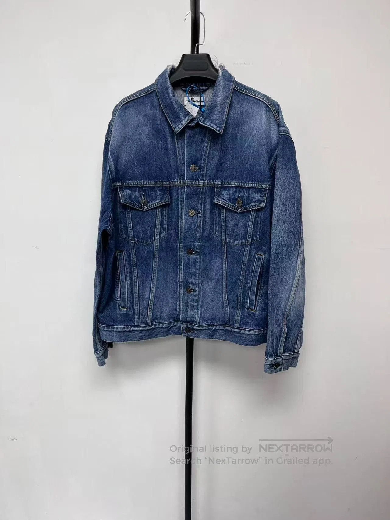Balenciaga Balenciaga Women's Blue Denim Jacket. Size S / US 4 / IT 40 - 2 Thumbnail